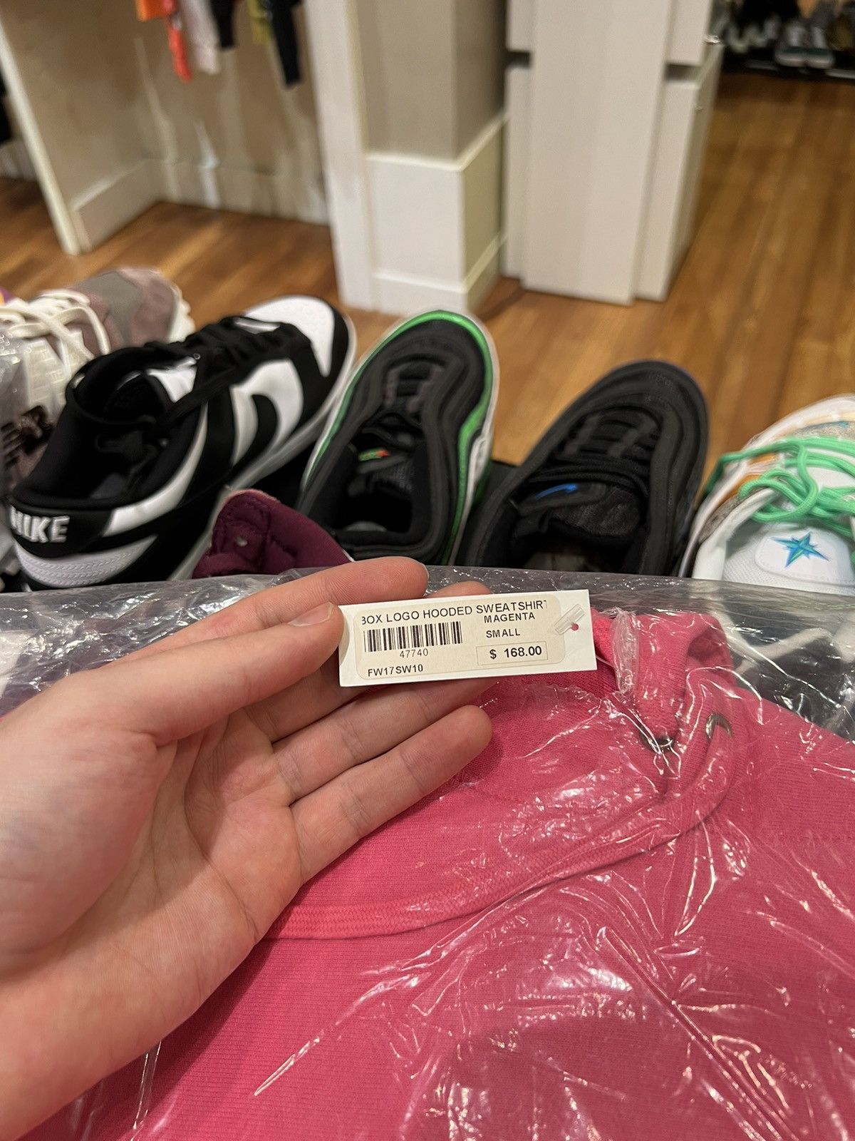 Supreme Supreme magenta lime box logo hoodie 2017 Size US S / EU 44-46 / 1 - 3 Thumbnail