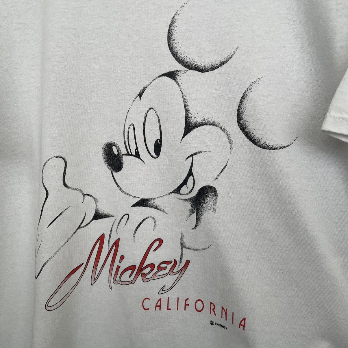Disney × Mickey Mouse × Vintage 1990s Disney Mickey Mouse Velva Sheen T Shirt Size US L / EU 52-54 / 3 - 2 Thumbnail