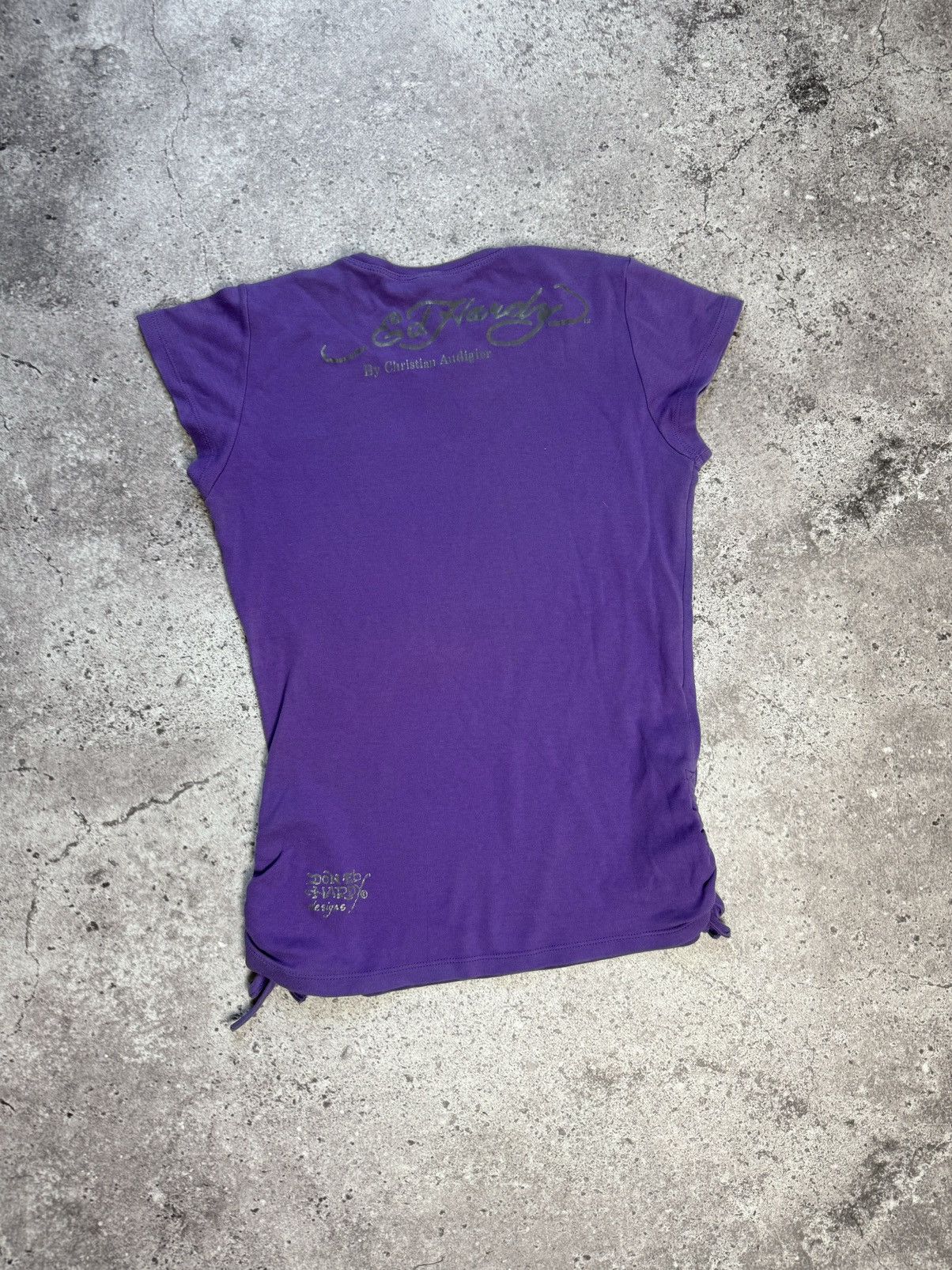 Christian Audigier × Ed Hardy × Vintage Vintage Y2K Ed Hardy T Shirt Women’s Size L / US 10 / IT 46 - 6 Thumbnail