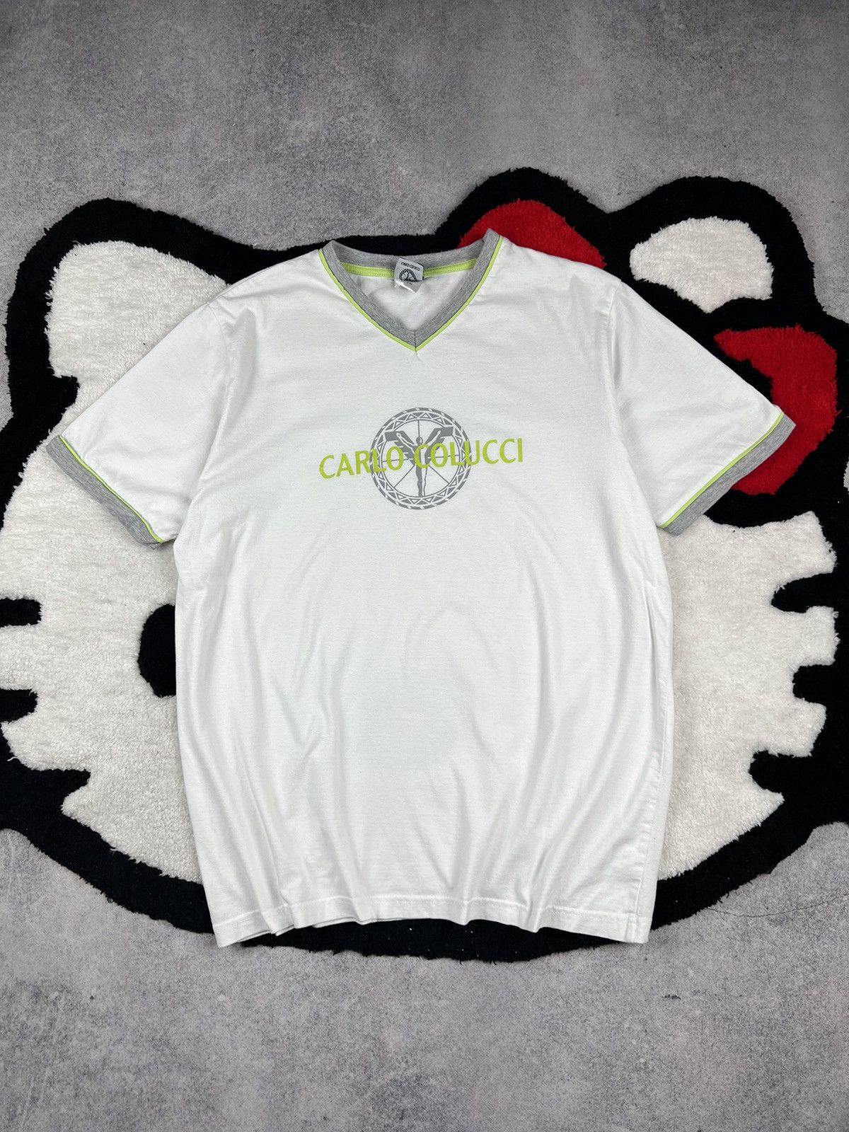 Carlo Colucci Vintage Carlo Colucci Italy Designer Big Logo Y2K Tee Size US L / EU 52-54 / 3 - 1 Thumbnail