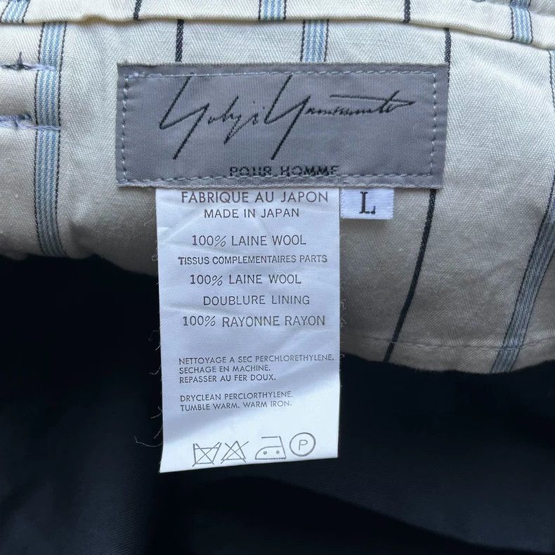 Yohji Yamamoto Yohji Yamamoto size l 95aw blue and white knitted trousers Size US 32 / EU 48 - 8 Thumbnail
