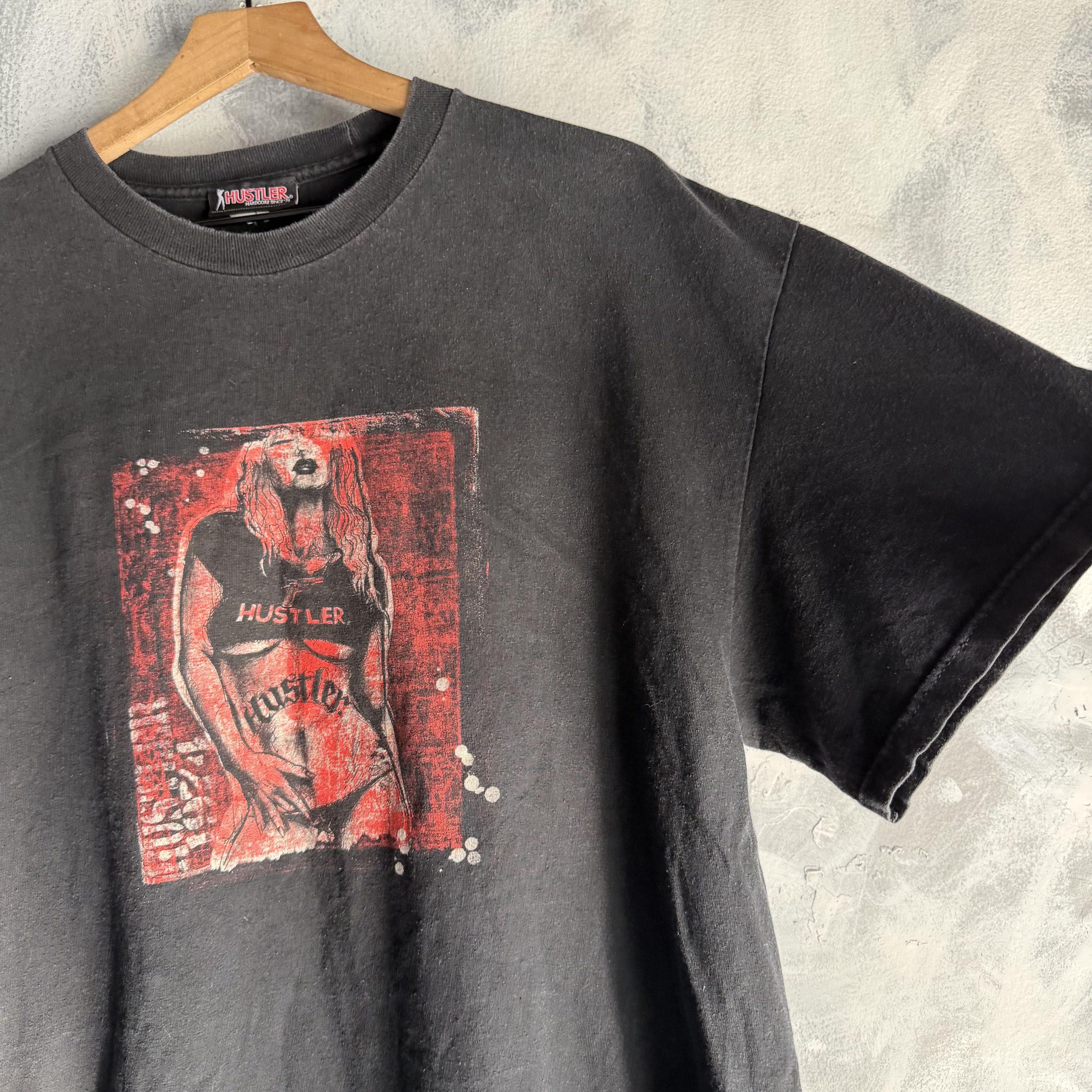 Other Vintage Hustler T Shirt Mens Large Black Hardcore Adult Magz Size US L / EU 52-54 / 3 - 3 Thumbnail