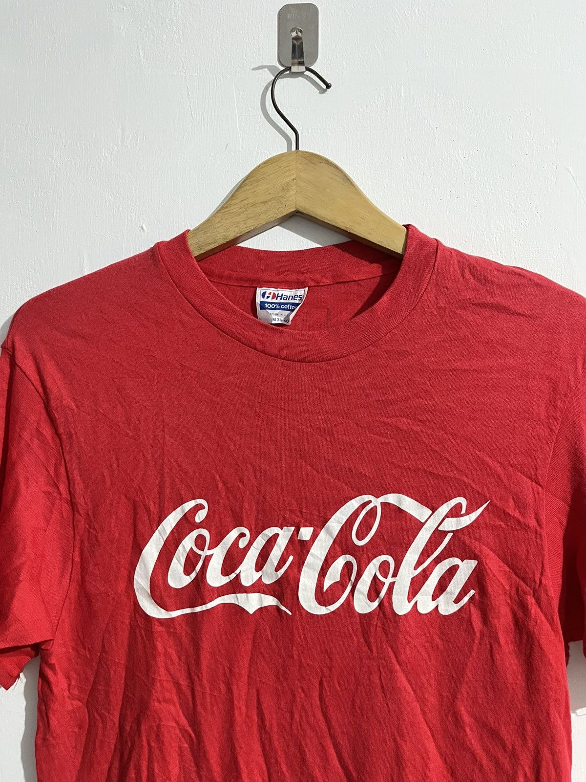Vintage 80s coca cola running kalcer satisfy style tee Size US M / EU 48-50 / 2 - 2 Thumbnail