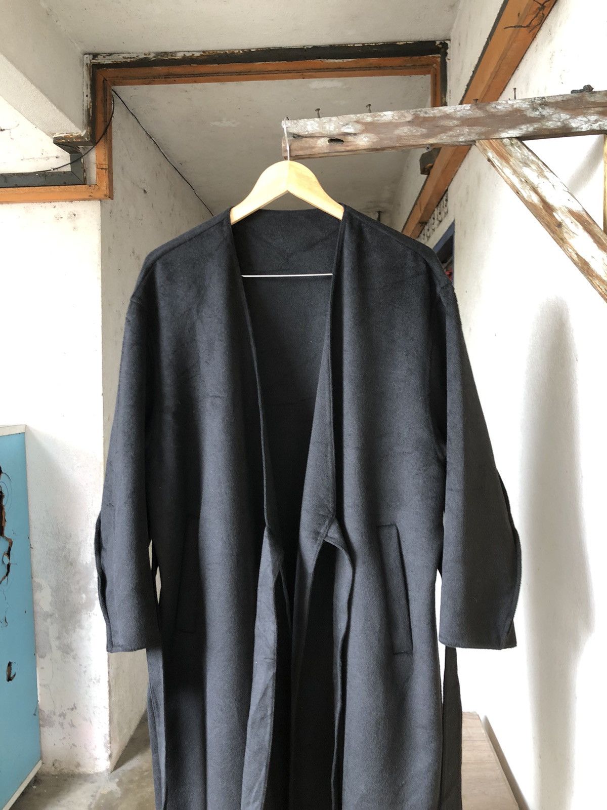 Theory Yohji Yamamoto Style Theory x Uniqlo Wool Long Coat Baggy Size S / US 4 / IT 40 - 7 Thumbnail