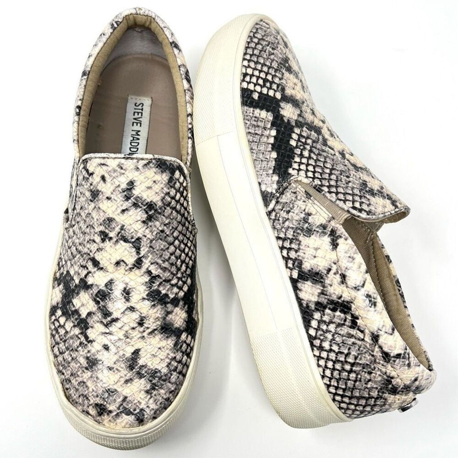 Steve Madden Steve Madden Gills Snake Embossed Vegan Leather Sneakers 7 Size US 7 / IT 37 - 1 Thumbnail