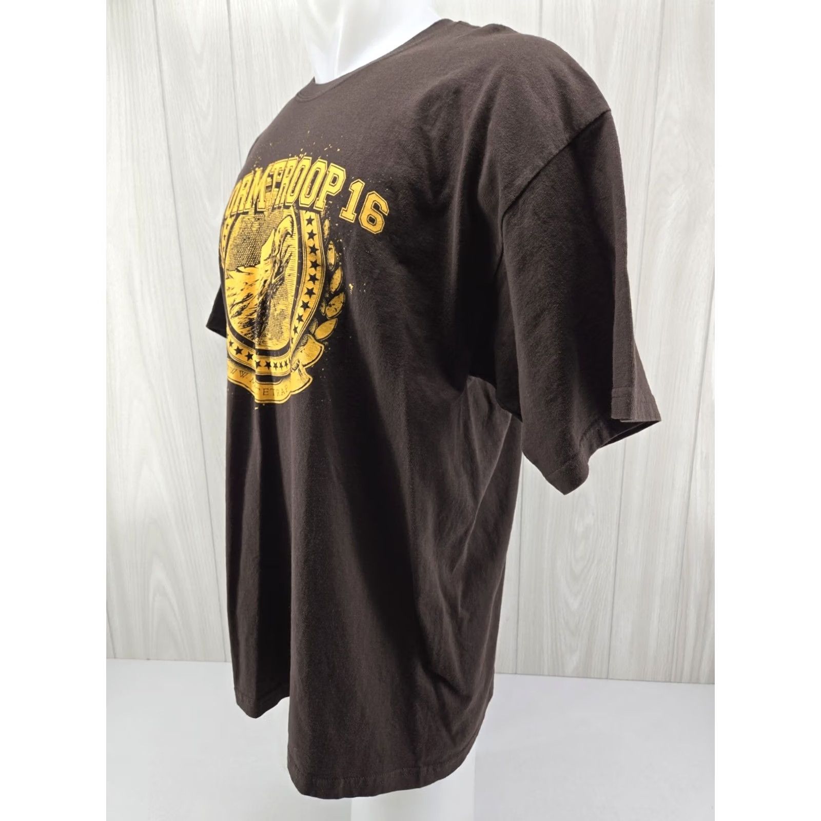 Gildan VINTAGE Gildan Stormtrooper 16 Steel Cage Justice Rare 2000’s Brown T-Shirt XL Mens Cotton Crew Neck Short Sleeve Graphic Print Size US XL / EU 56 / 4 - 5 Thumbnail
