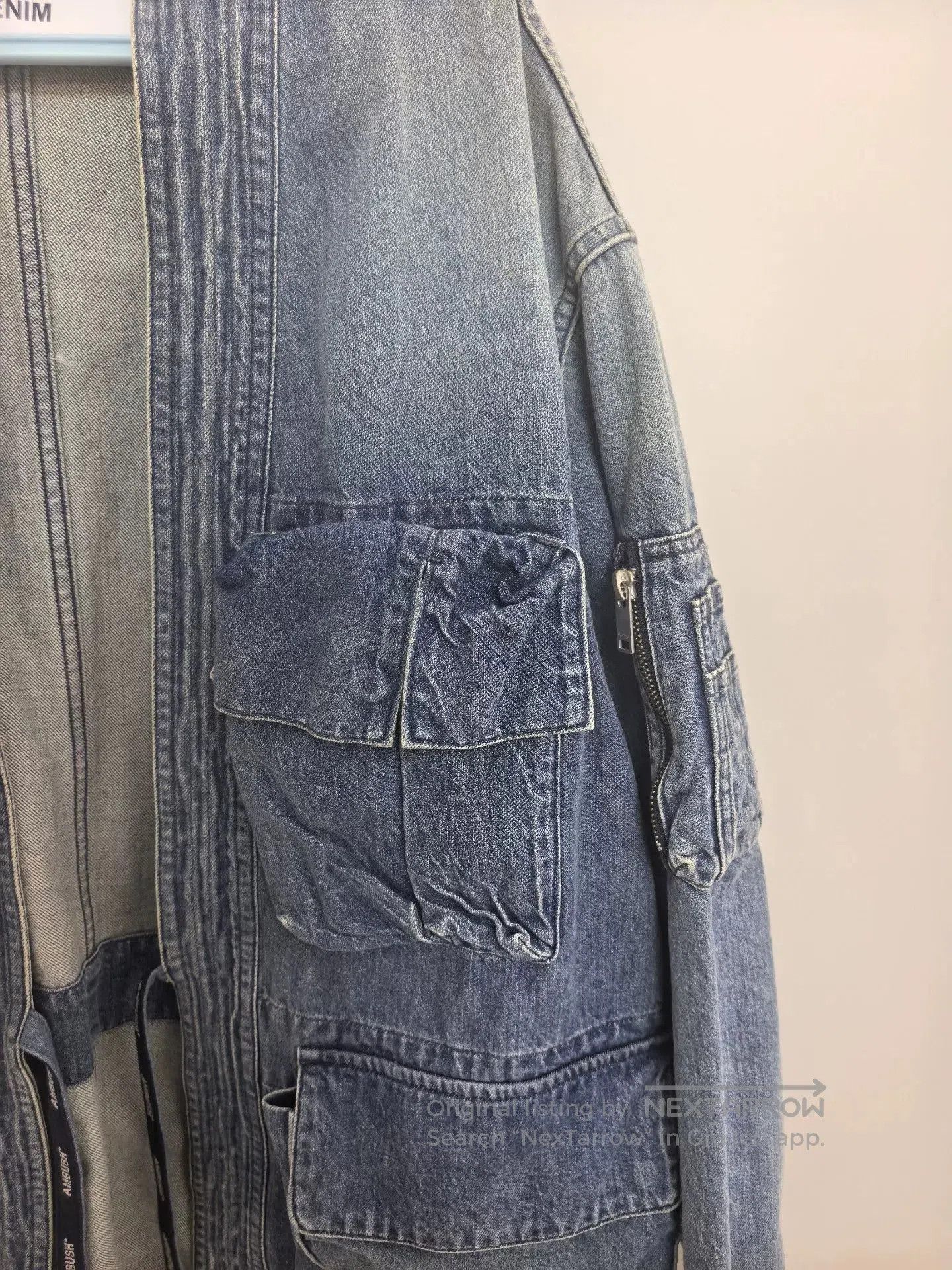 Ambush Design AMBUSH Gradient Cargo Denim Jacket. Size US S / EU 44-46 / 1 - 3 Thumbnail