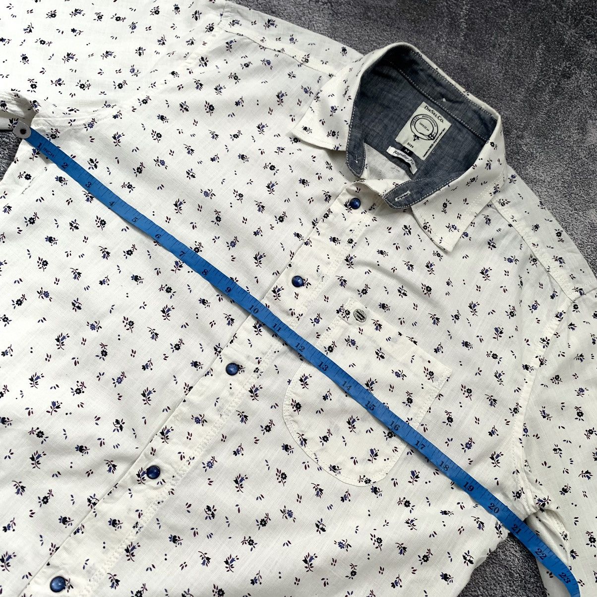Diesel 🔥DIESEL FLOWER PRINT LONG SLEEVE SHIRT Size US M / EU 48-50 / 2 - 11 Thumbnail