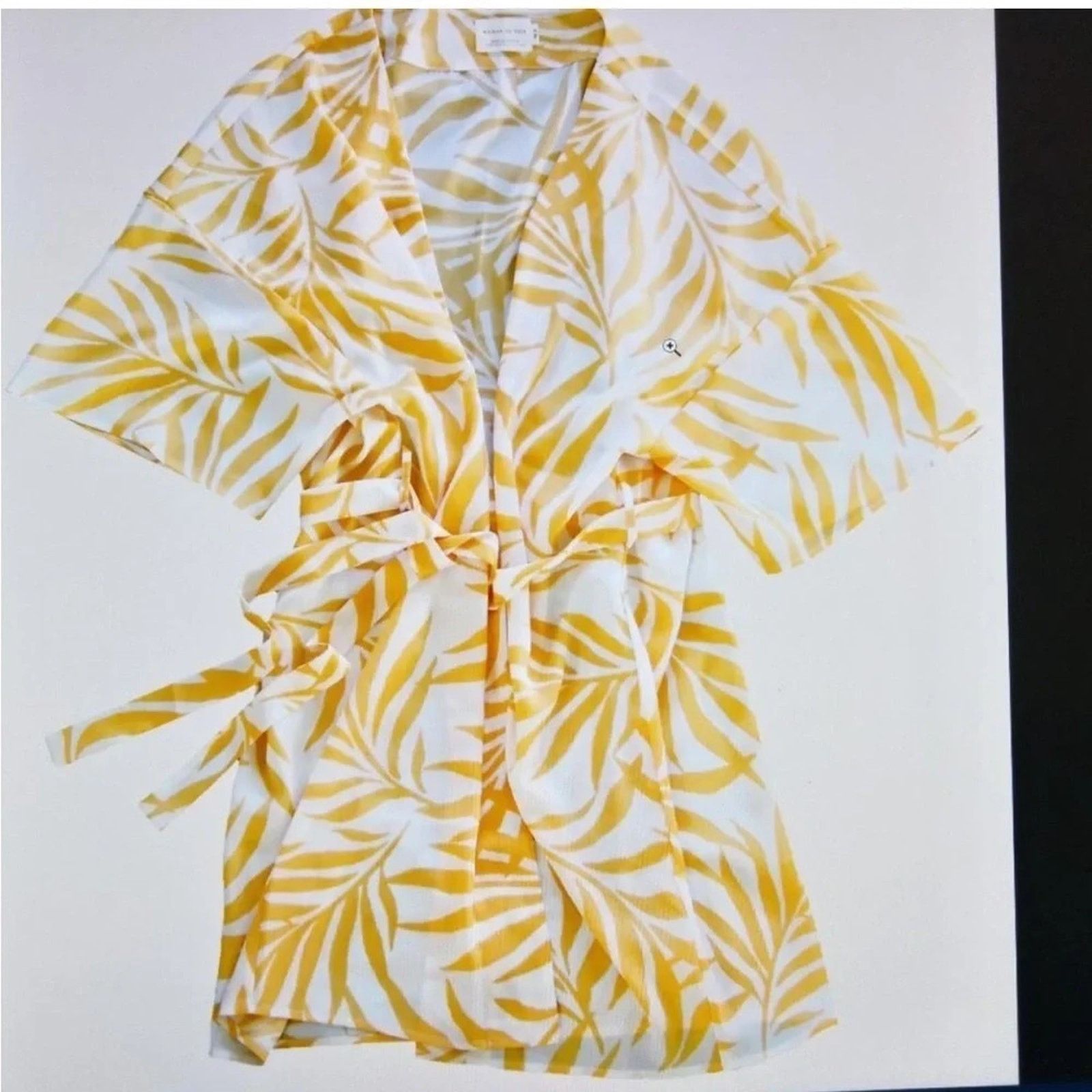 The Unbranded Brand Magnolia Lux belted lightweight Swim cover up/robe, size M/L Size ONE SIZE - 3 Thumbnail