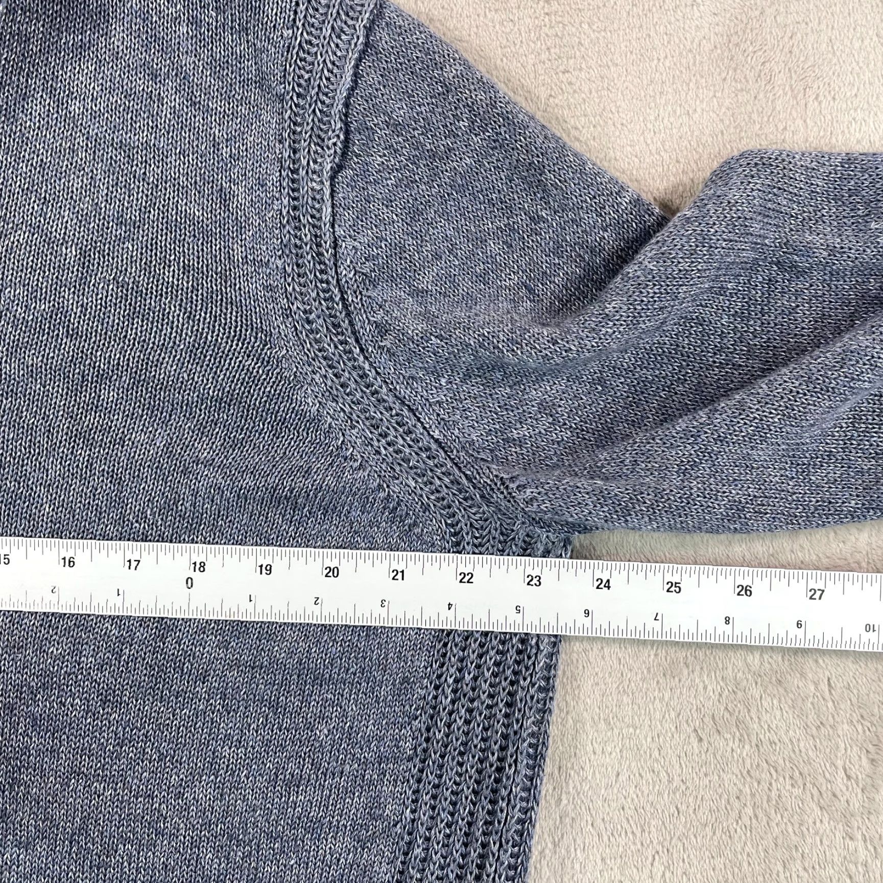 Banana Republic Banana Republic Jacket Men XL Blue Knit Mock Neck Full Zip Linen Bomber Preppy Casual Size US XL / EU 56 / 4 - 6 Thumbnail