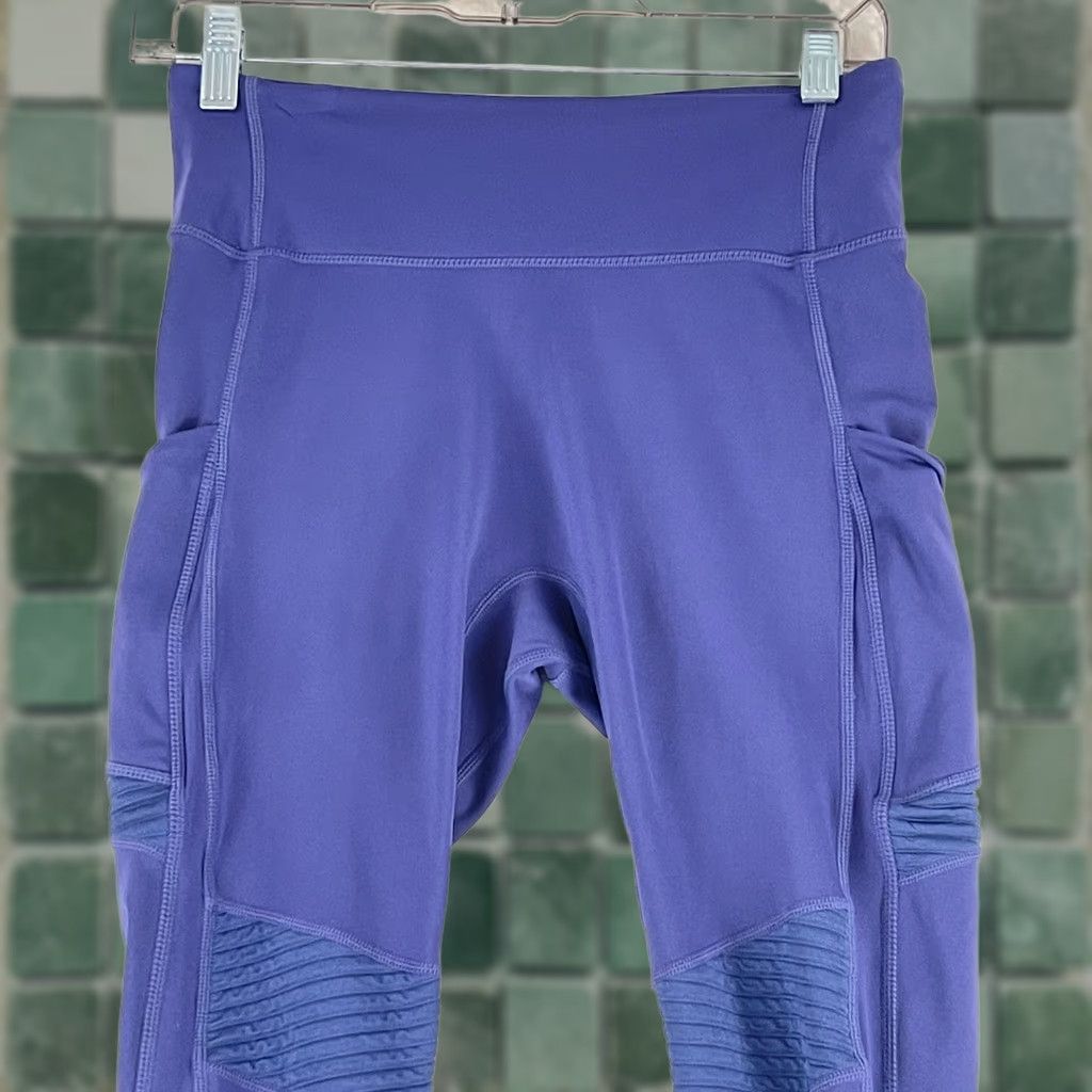 Fabletics Fabletics Motion 365 Purple Full Length Leggings Womens Pull On Stretch Size S Size 27" / US 4 / IT 40 - 1 Thumbnail