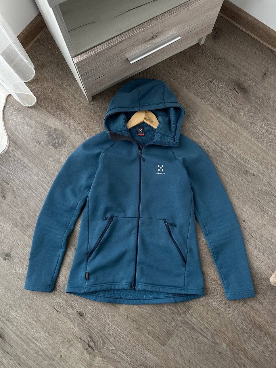 Haglofs × Vintage Vintage Haglofs Blue Outdoor Zip Hoodie Size S / US 4 / IT 40 - 4 Thumbnail