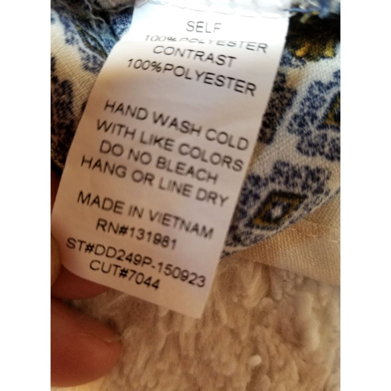 Vintage Naif Dress Petite Size PXL Navy Split Neck Shift Sleeveless Boho Style Womens Size XL / US 12-14 / IT 48-50 - 5 Thumbnail