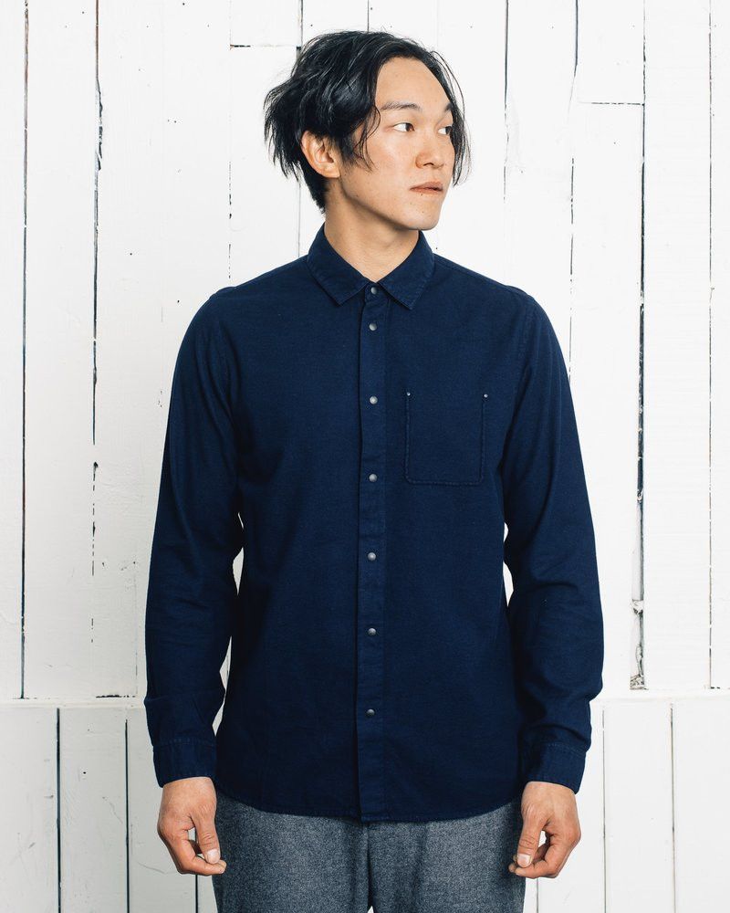 Folk Folk Pop Stud Shirt in Navy Size US M / EU 48-50 / 2 - 10 Thumbnail