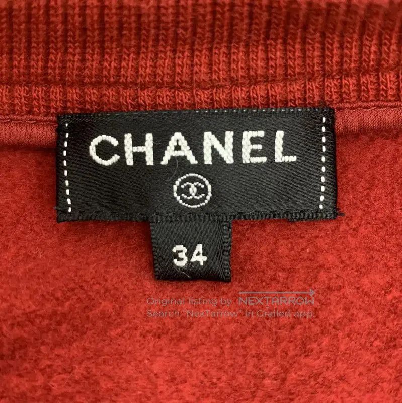Chanel Chanel Red Cotton Sweatshirt for Women . Size XXS / US 00 / IT 34 - 6 Thumbnail