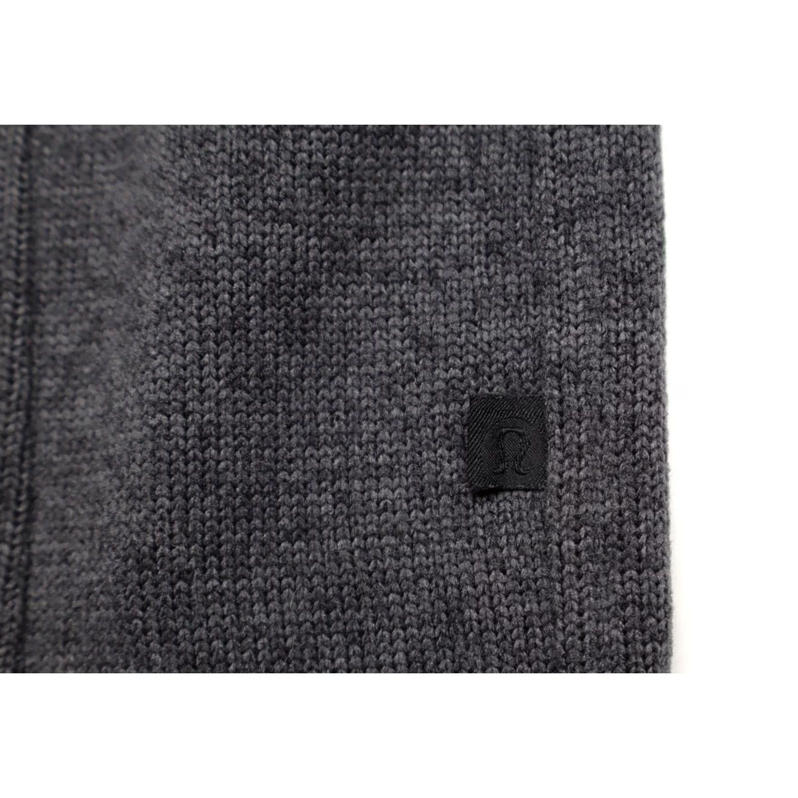Lululemon Lululemon Women's Hooded Pullover Its Fleecing Cold Mock Neck Long Sleeve Zip Kangaroo Front Pocket Logo Heathered Black Sz 4 Size S / US 4 / IT 40 - 7 Thumbnail