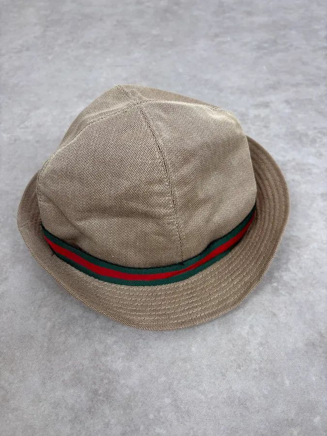 Gucci 2000s Gucci Beige Canvas Hat Size ONE SIZE - 4 Thumbnail