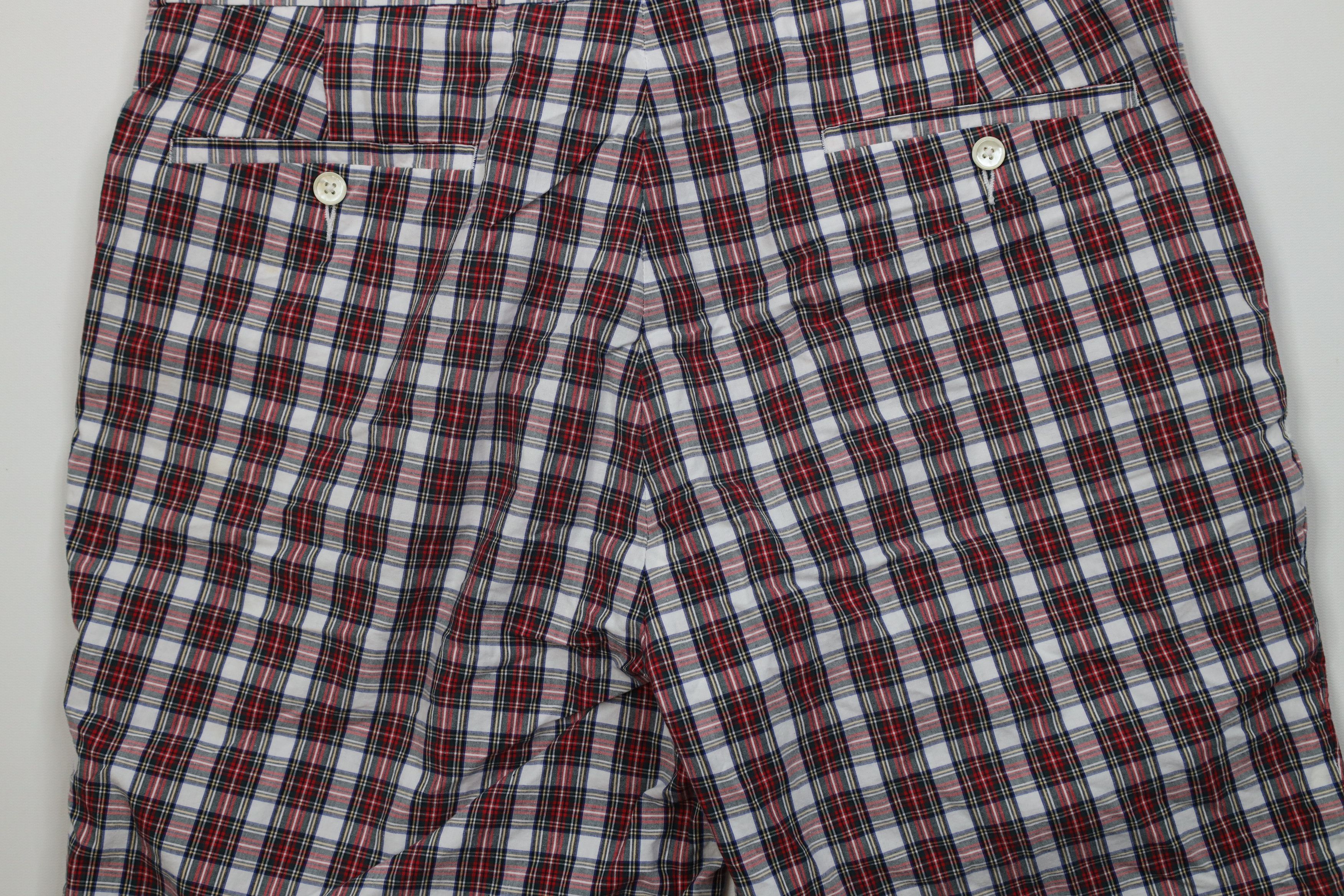 Vintage Vintage 90s Streetwear Above Knee Chino Golf Shorts Plaid Size US 36 / EU 52 - 9 Thumbnail