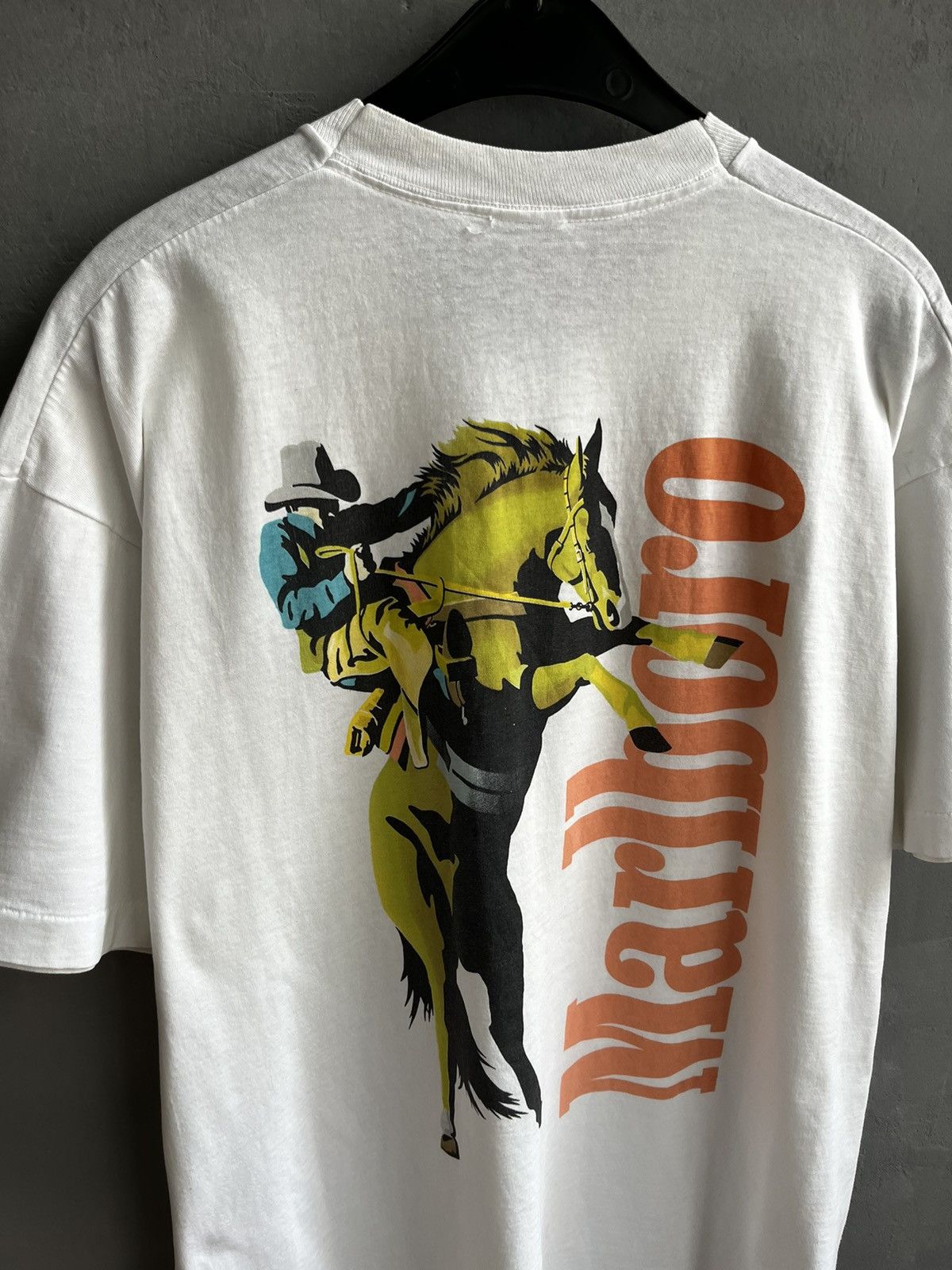 Marlboro × Marlboro Classics × Vintage Vintage 90's Marlboro Wild West Single Steach Tee T shirt Size US XL / EU 56 / 4 - 2 Thumbnail