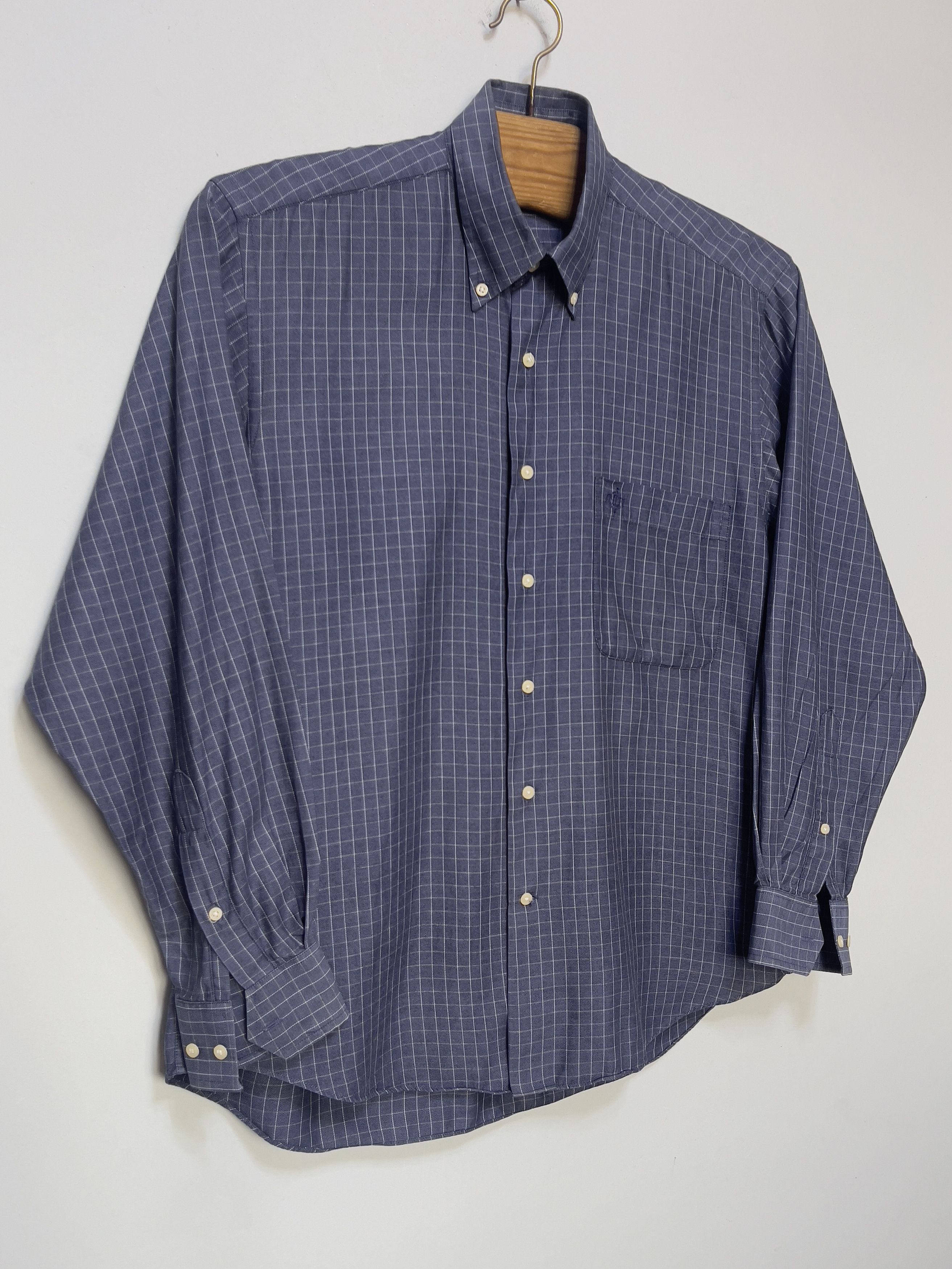 Dior 🔥 Christian dior plaid shirt cotton size M navy Size US M / EU 48-50 / 2 - 2 Thumbnail