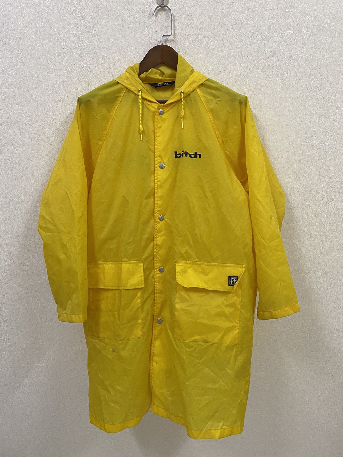 Vintage Vtg Bitch Skateboard Light Jacket - Yellow Size US L / EU 52-54 / 3 - 3 Thumbnail