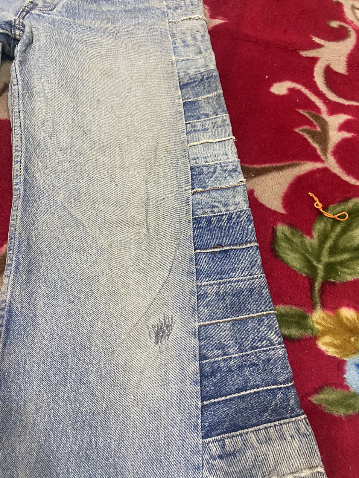 Levi's × Vintage Vintage 80s Levis Reconstruction Remake Flare Denim Wide Size US 28 / EU 44 - 6 Thumbnail