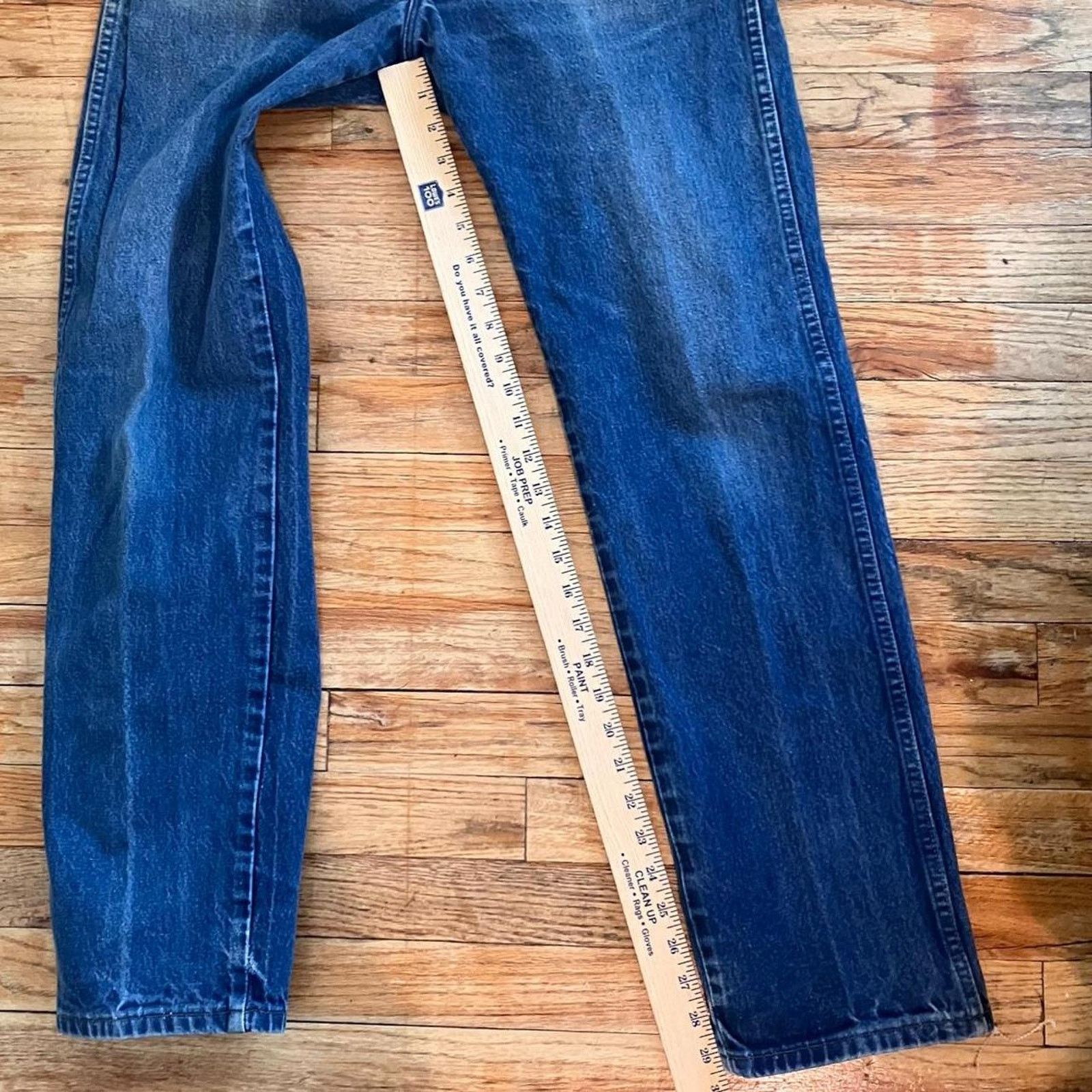 Vintage × Wrangler Vintage 80s Wrangler Blue Denim Jeans Cowboy Workwear Size US 33 - 7 Thumbnail