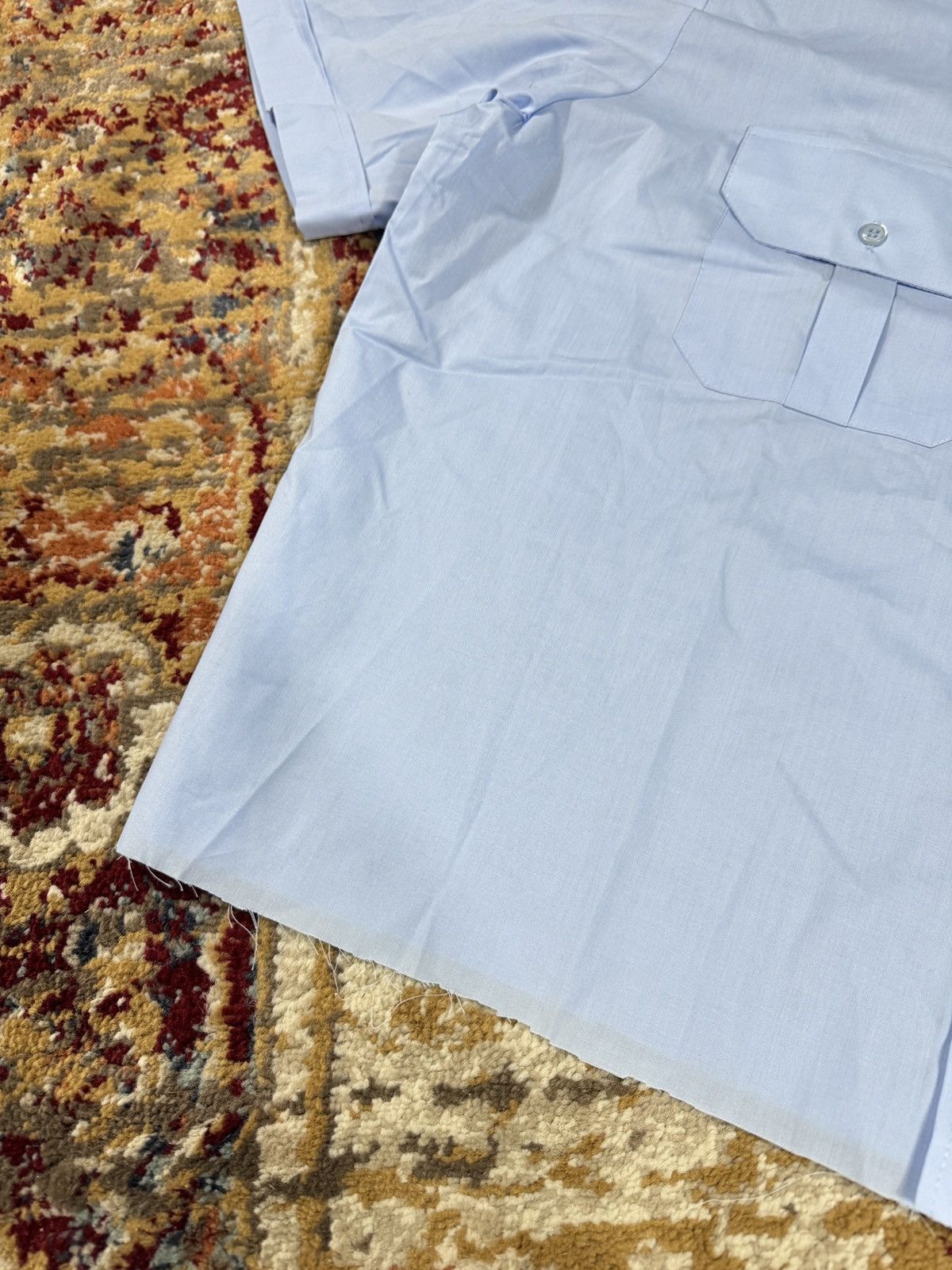 Japanese Brand × Kapital ᶠᵃⁿᶜʸᵍᵘʸBOXY Trashed Shirt Vintage Cropped Button Up 90s 80 Size US M / EU 48-50 / 2 - 3 Thumbnail