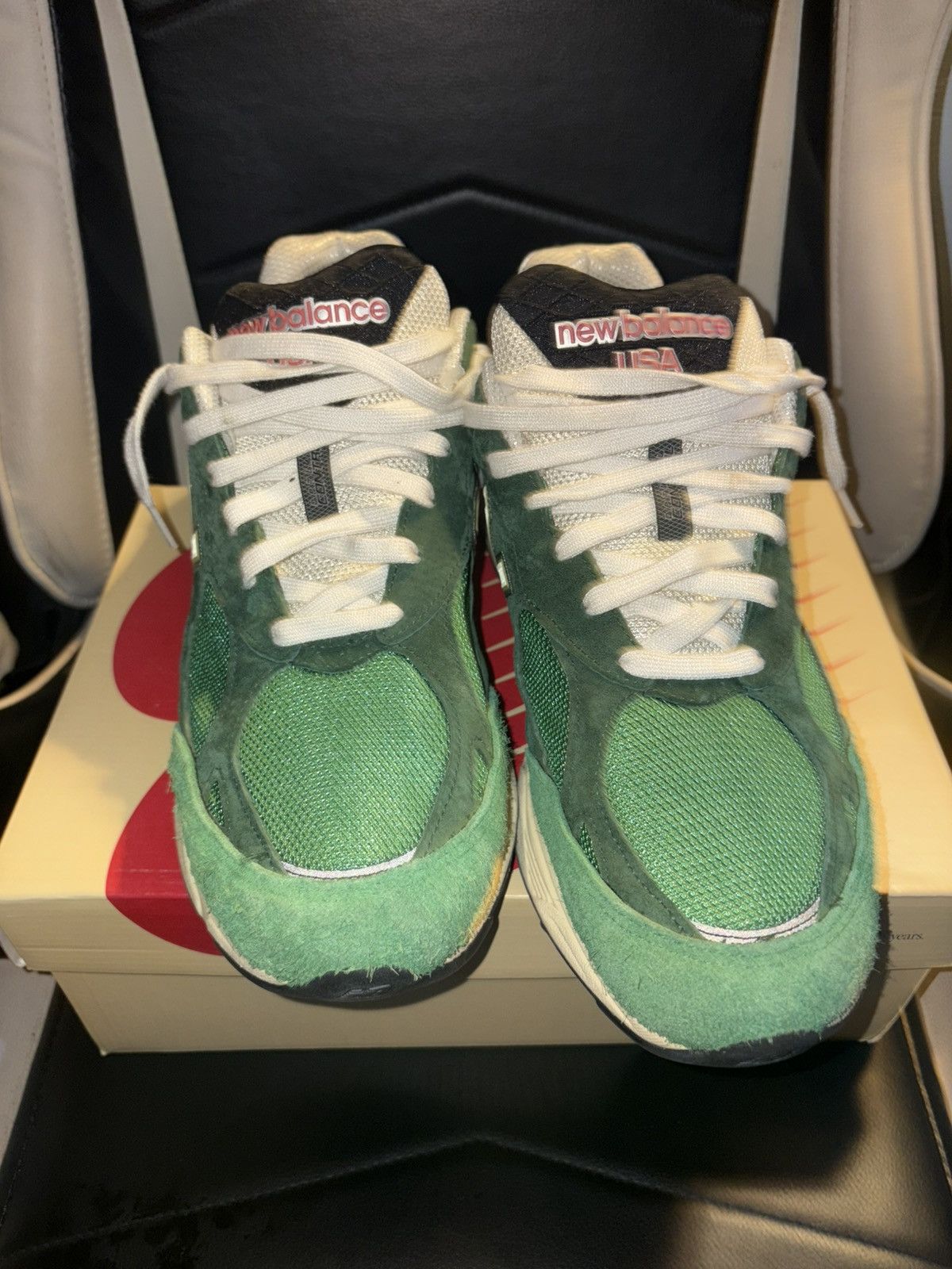 New Balance New Balance Teddy Santis x 990v3 Made in USA 'Green Gold' Size US 13 / EU 46 - 2 Thumbnail