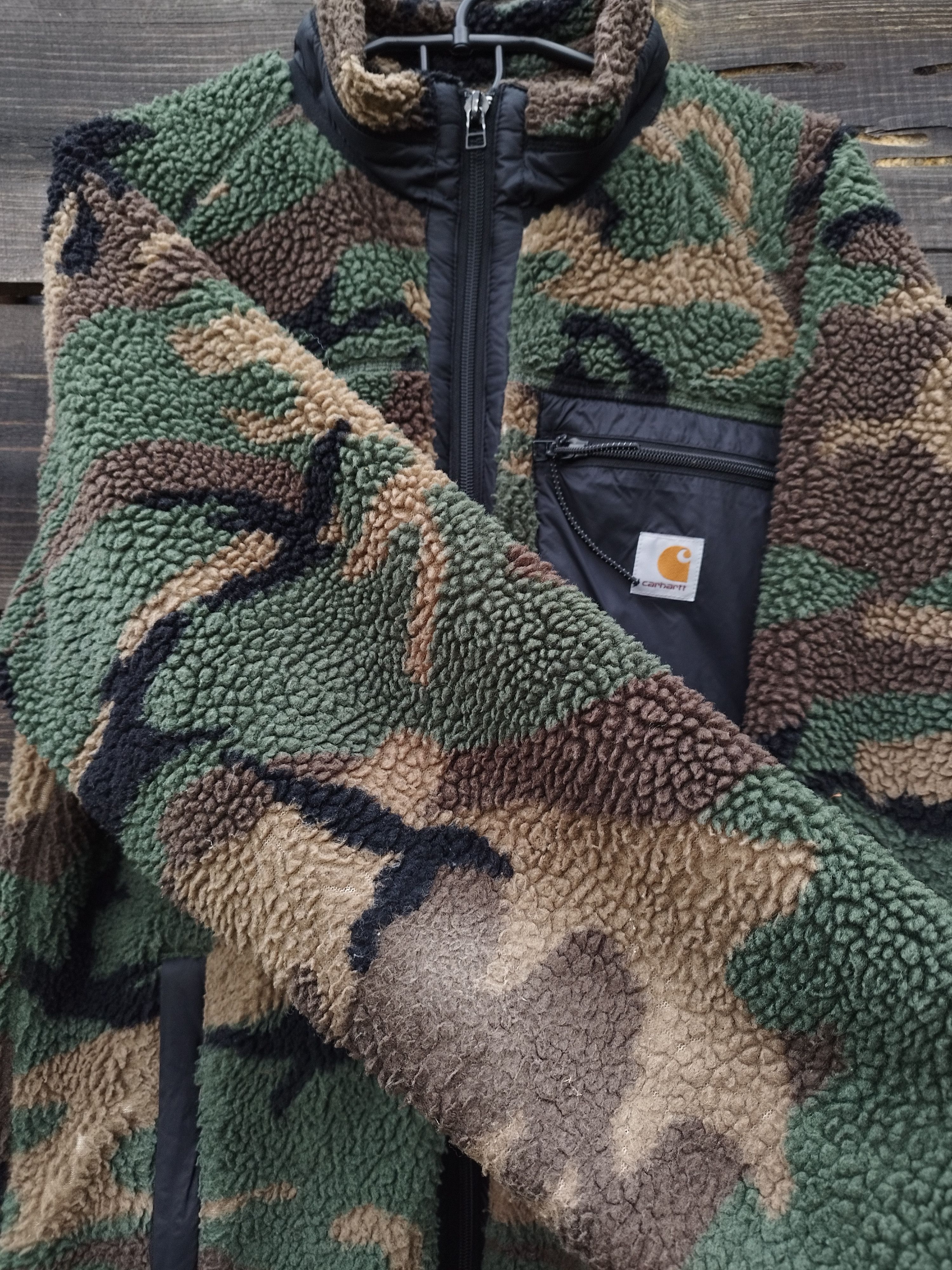 Carhartt Wip Carhartt WIP Prentis Liner Camo Fleece Jacket Camouflage Size US L / EU 52-54 / 3 - 6 Thumbnail