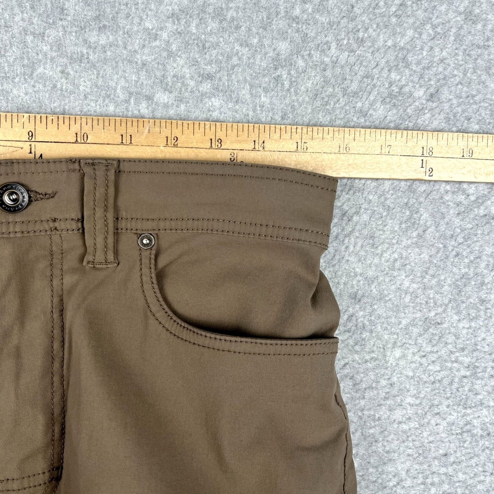 Prana Prana Pants Mens Slim 32x28 Beige Stretch Hiking Trail Outdoors Fishing Brion II Size US 32 / EU 48 - 4 Thumbnail