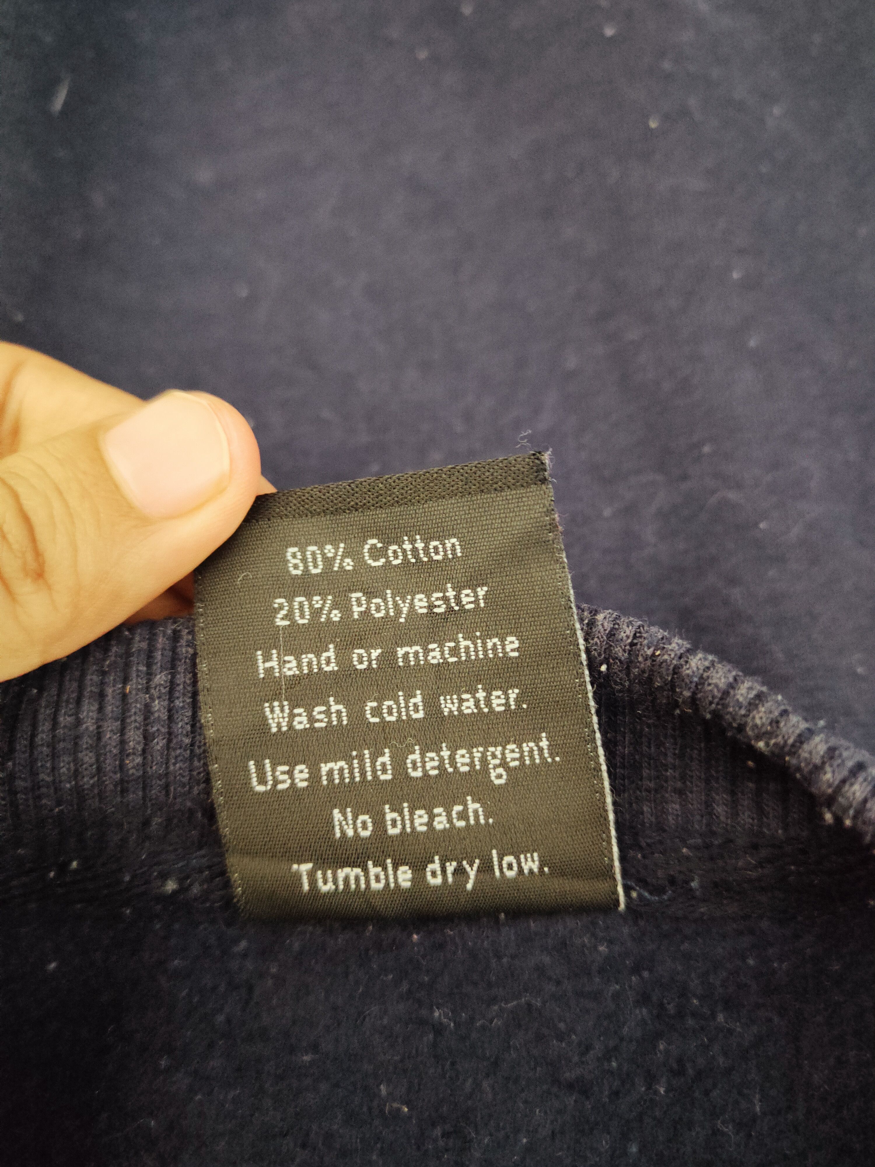 Japanese Brand × Vintage Vintage Plain Blue Faded by B Navy Sweatshirts Size US XXL / EU 58 / 5 - 10 Thumbnail