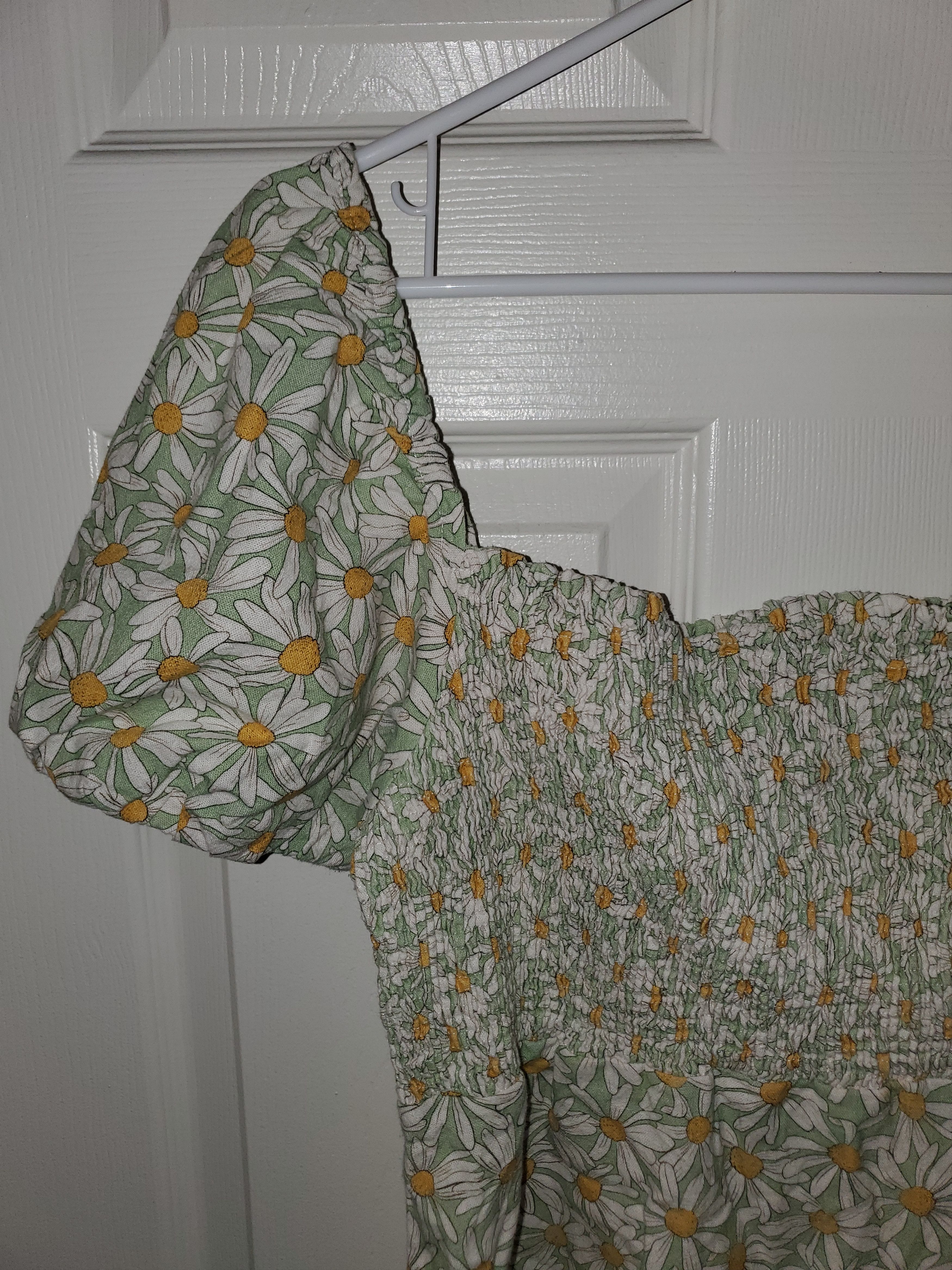 Zara Plus size Zara mini mint green with daisy flower print dress Size XXL / US 16-18 / IT 52-54 - 7 Thumbnail