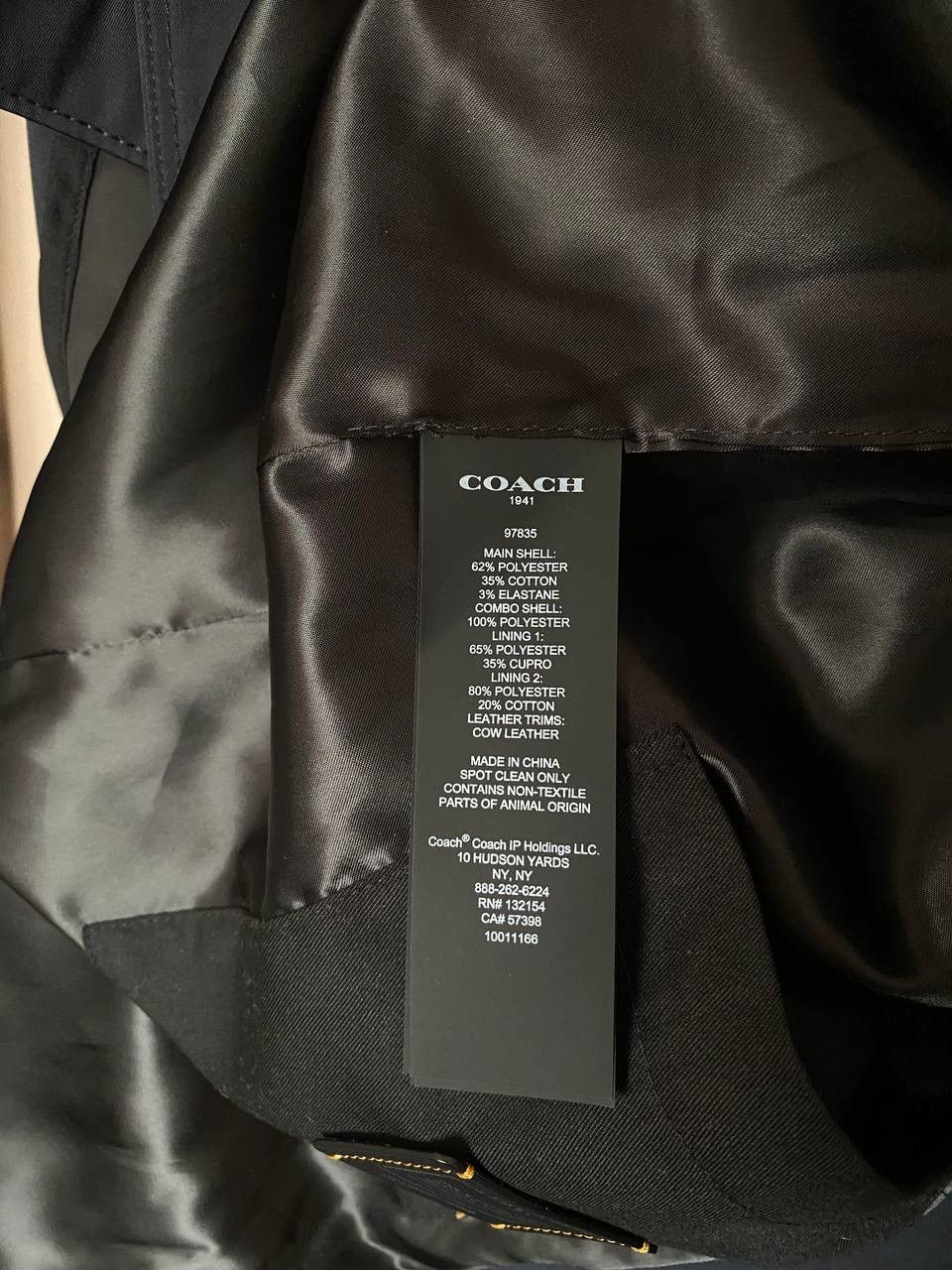 Coach RARE🔥 Coach Men's Long Overcoat in Blue Black Size US L / EU 52-54 / 3 - 10 Thumbnail