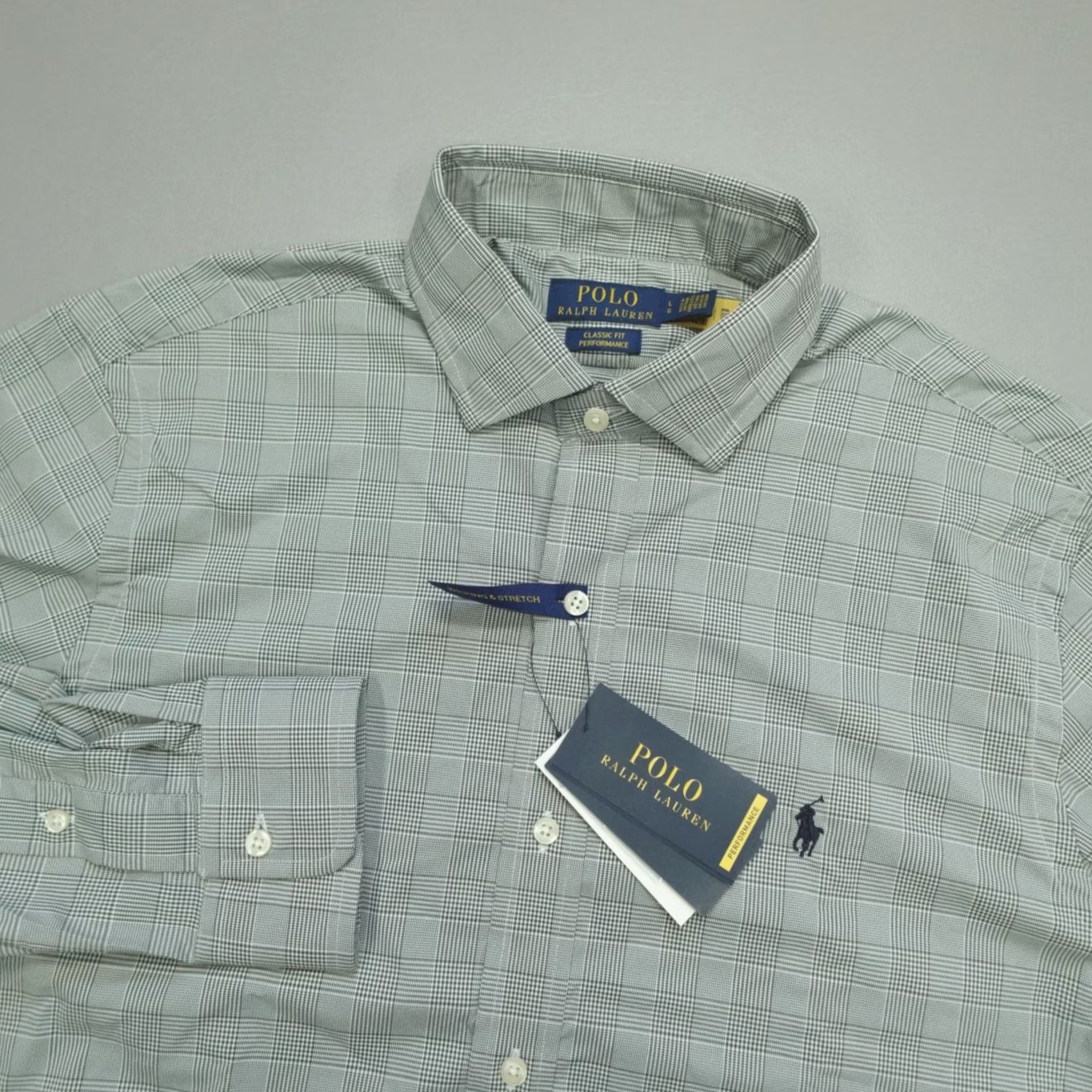 Polo Ralph Lauren Polo Ralph Lauren Shirt Men's Classic Fit L Plaid Green White Performance Button-Up Size US L / EU 52-54 / 3 - 2 Thumbnail