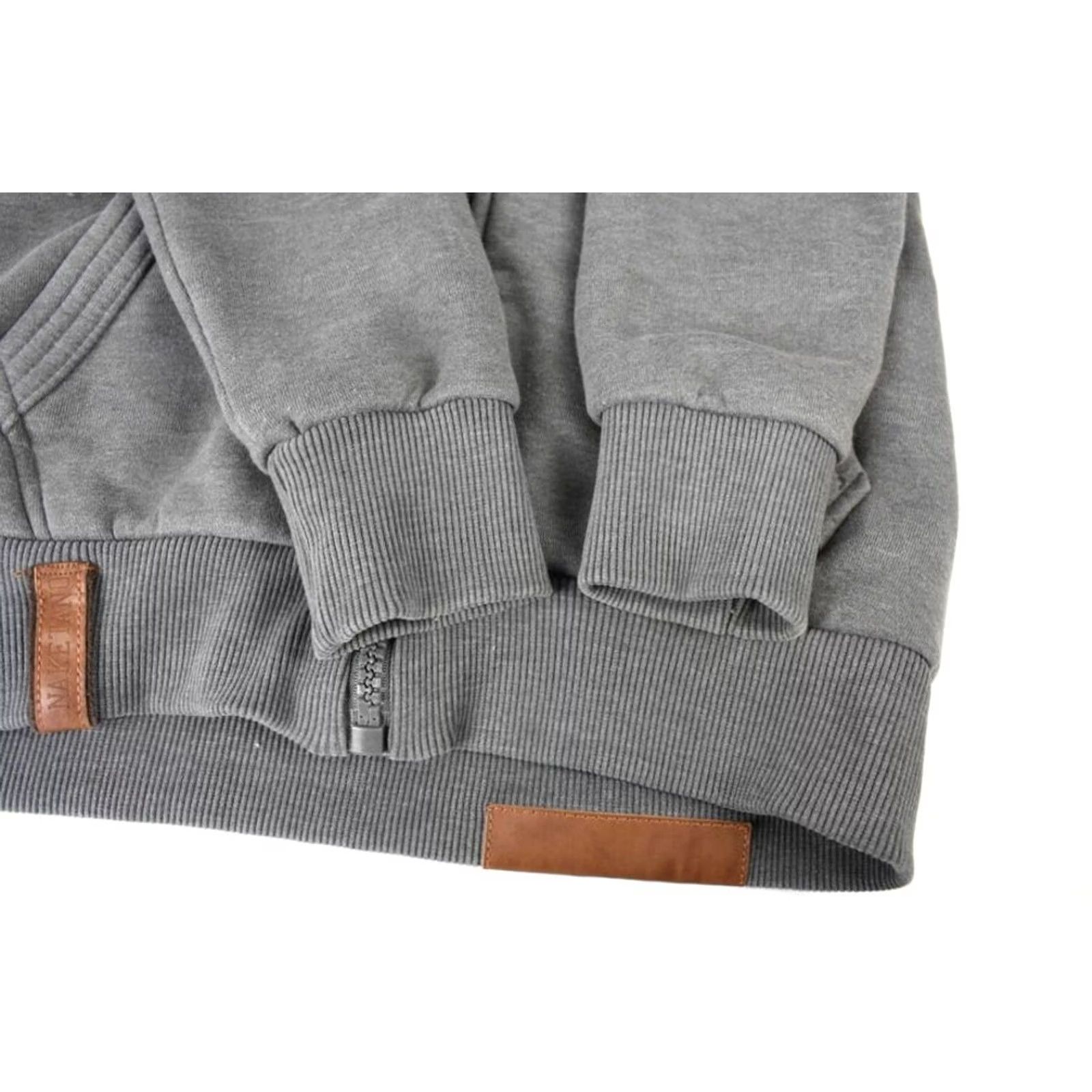 Logo 7 NAKETANO Hoodie XS Grey Melange Full Zip Pockets Logo Women's Size XS / US 0-2 / IT 36-38 - 5 Thumbnail