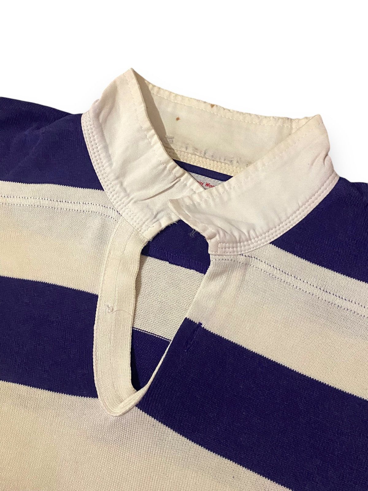 Japanese Brand CONVERT JAPAN BRAND RUGBY WEAR STRIPES COLLAR SWEATSHIRT Size US L / EU 52-54 / 3 - 5 Thumbnail