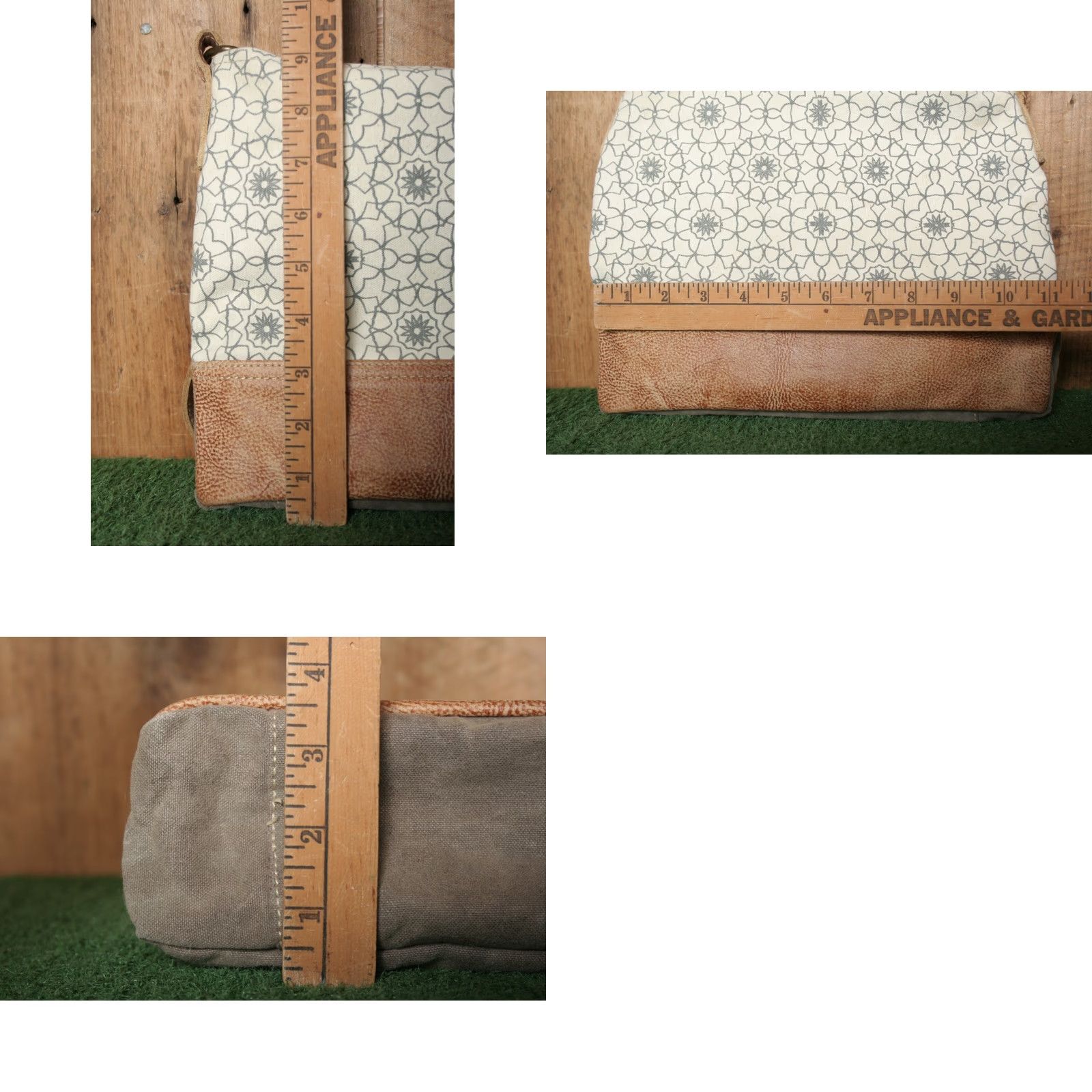 Vintage VINTAGE Myra Upcycled Canvas & Leather Adjustable Strap Shoulder or Crossbody Bag Size ONE SIZE - 9 Thumbnail