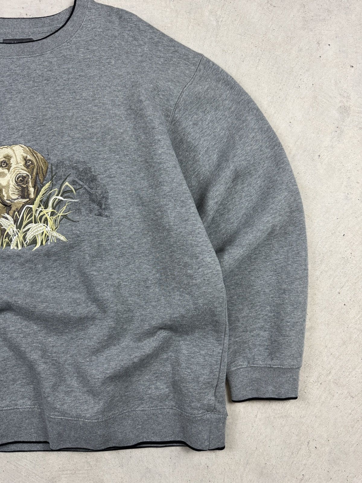 Vintage Vintage Dog Grey Crewneck Size US L / EU 52-54 / 3 - 4 Thumbnail