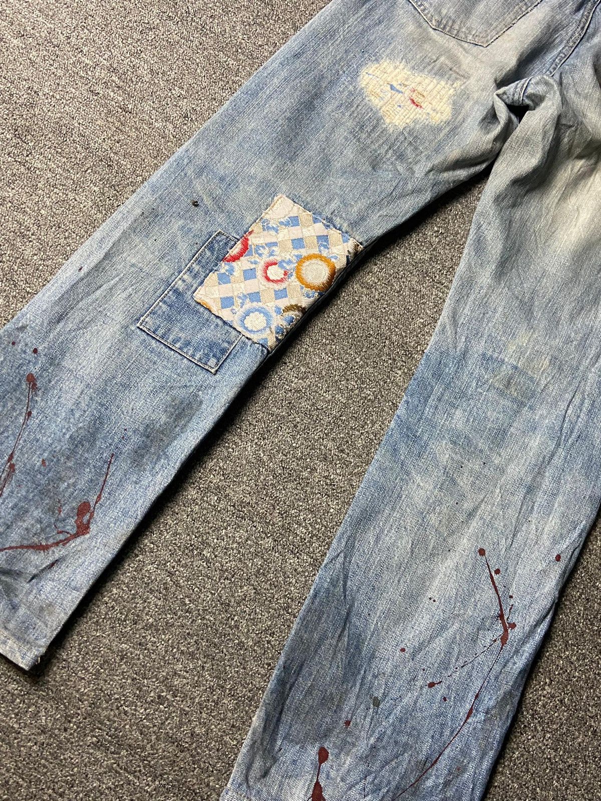Takeo Kikuchi Vintage Takeo Kikuchi Patchwork Denim Jeans (162) Size US 31 - 9 Thumbnail