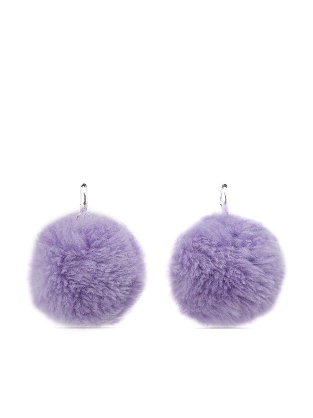 Marni o1w1db10125 Size:OS/ Pom Earrings in Purple Size ONE SIZE - 2 Thumbnail