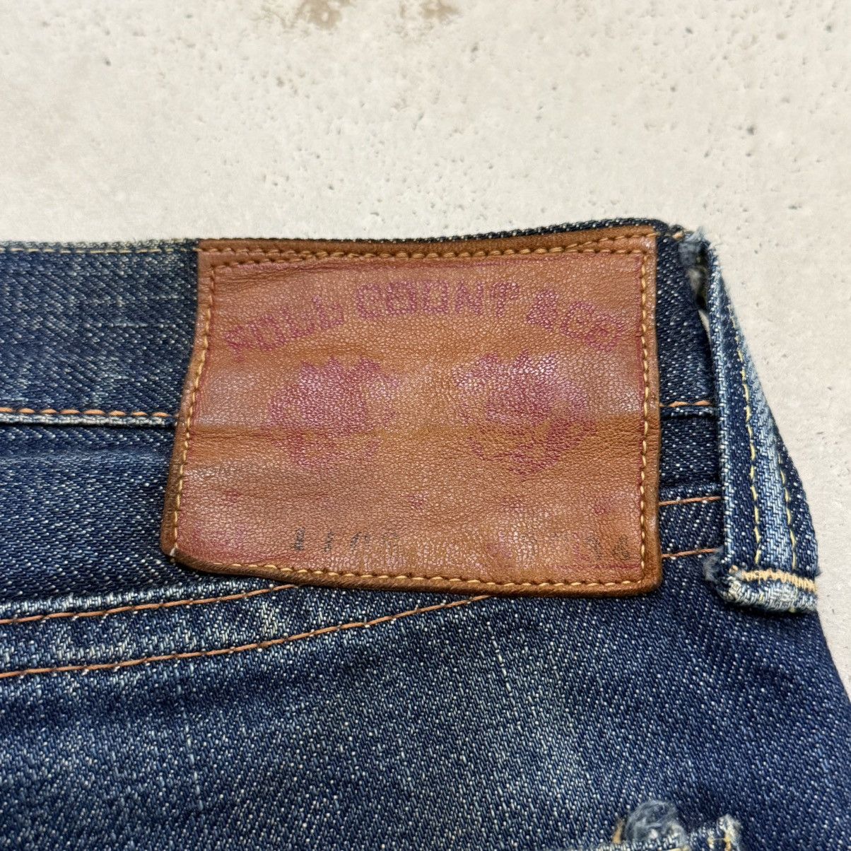 Full Count & Co. Selvedge Full Count Distress Indigo Chainstitch Denim Pants Size US 30 / EU 46 - 18 Thumbnail
