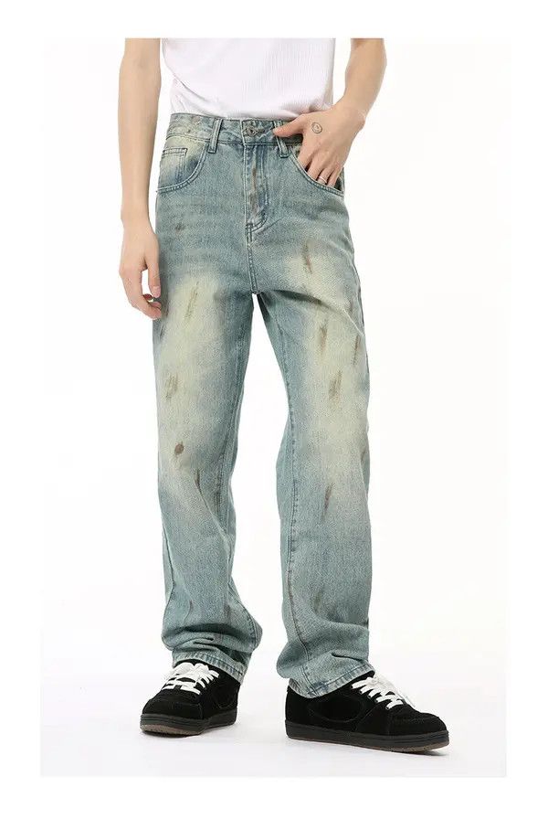 Jean American retro distressed washed gradient jeans Size US 32 / EU 48 - 8 Thumbnail