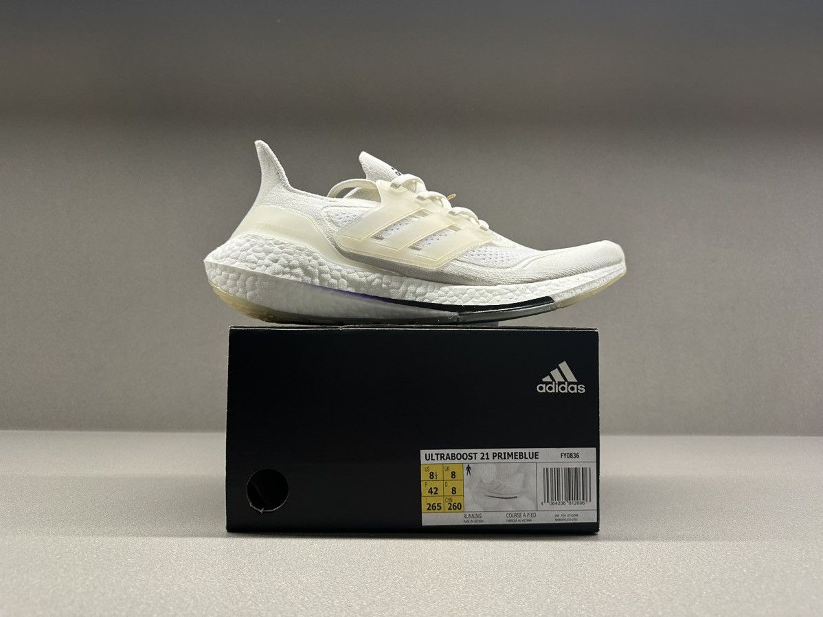 Adidas Adidas Ultra Boost 21 Primeblue Parley Non-Dyed Size US 8.5 / EU 41-42 - 4 Thumbnail
