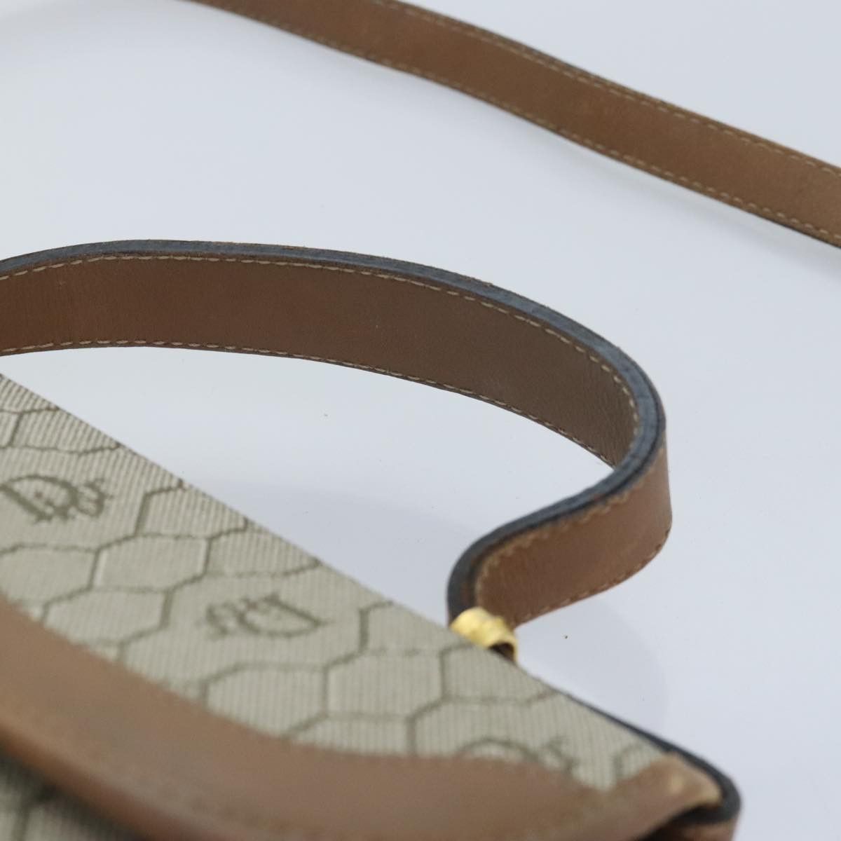 Dior DIOR Honeycomb Canvas Bag Pvc Leather Beige Gold Size ONE SIZE - 8 Thumbnail