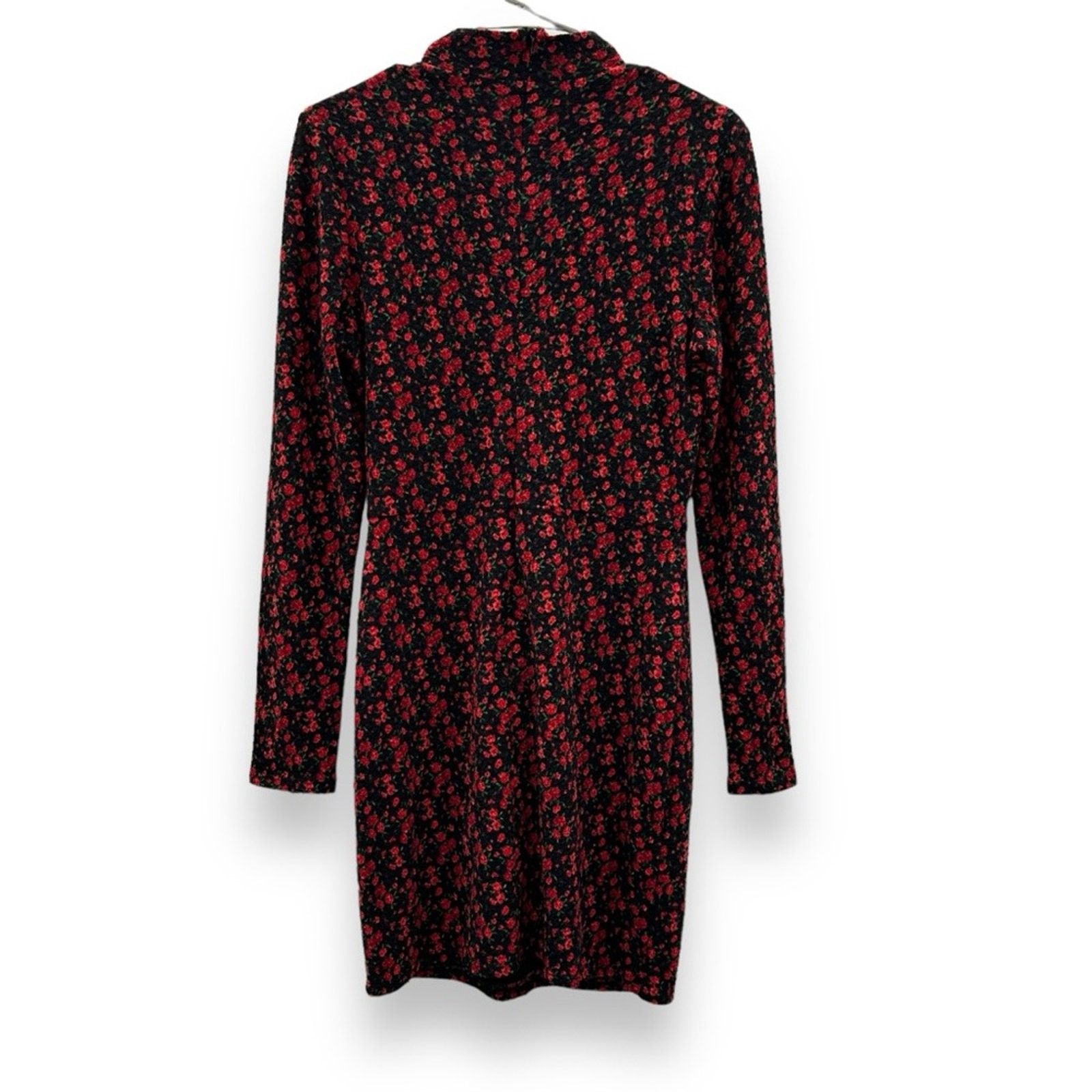 Black Halo RTR Black Halo Briar Long Sleeve Rose Floral Mini Dress Sz 6 Size M / US 6-8 / IT 42-44 - 6 Thumbnail