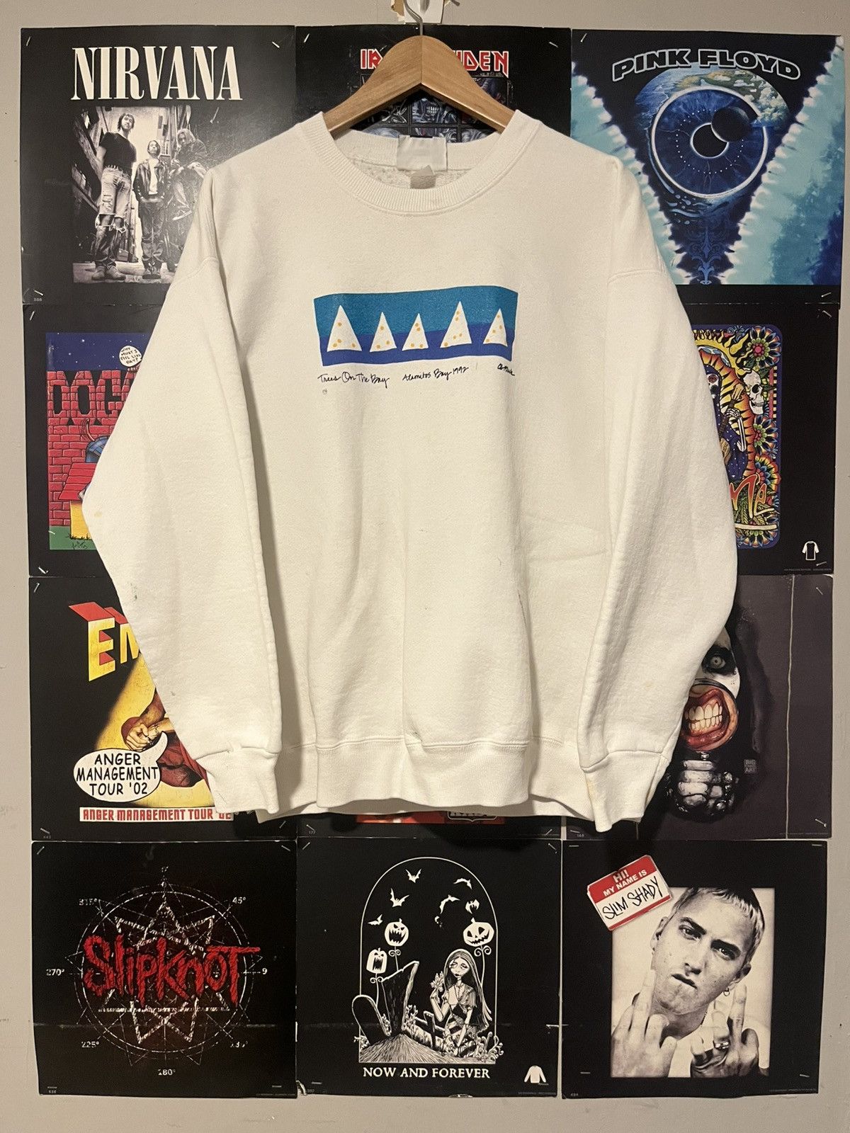 Lee Vintage 90’s 1992 Lee Alumitos Bay Abstract Art sweatshirt Size US XL / EU 56 / 4 - 1 Thumbnail