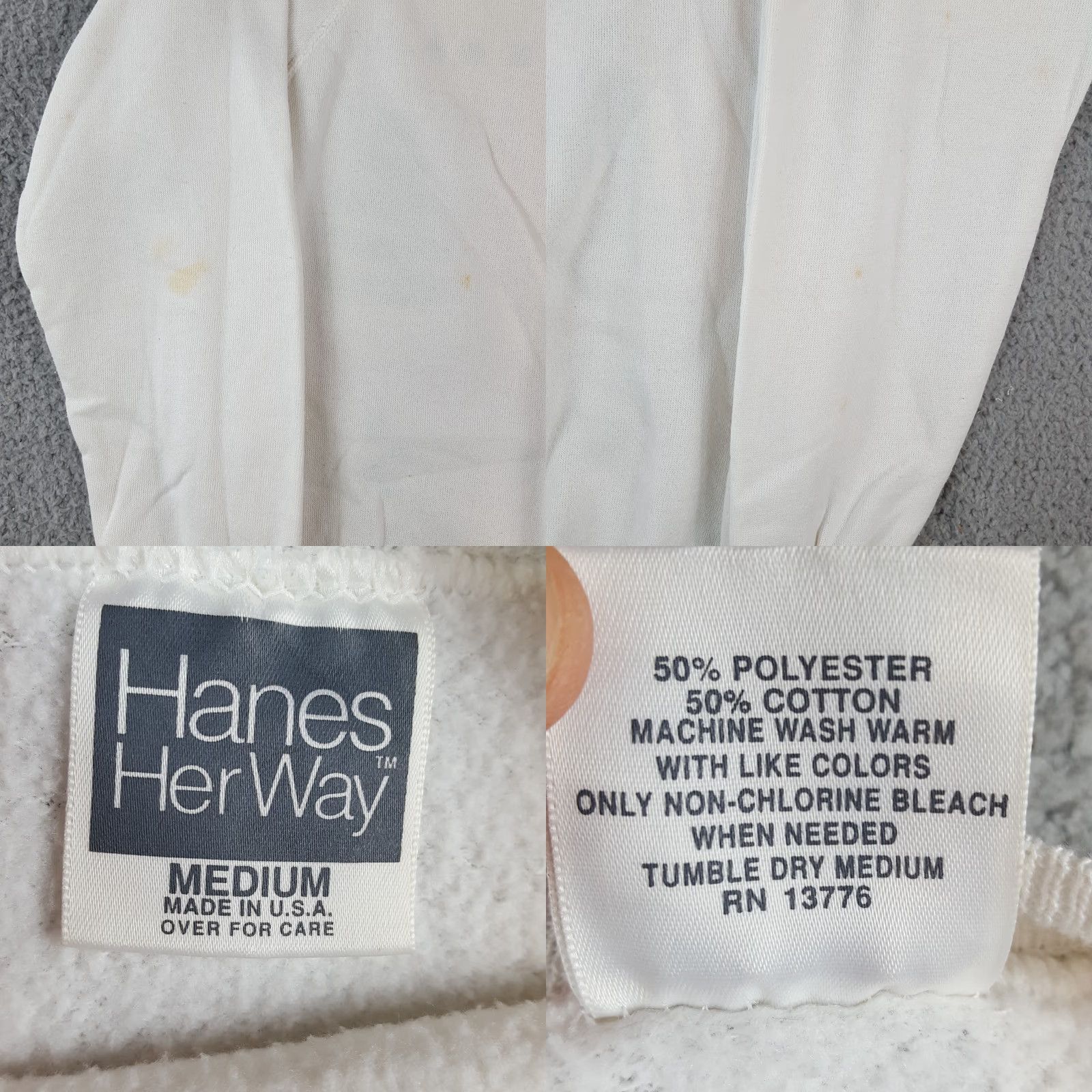 Hanes Vintage Christmas Tree Holiday Santa Size M Crewneck Sweatshirt 80s Pullover Size M / US 6-8 / IT 42-44 - 8 Thumbnail