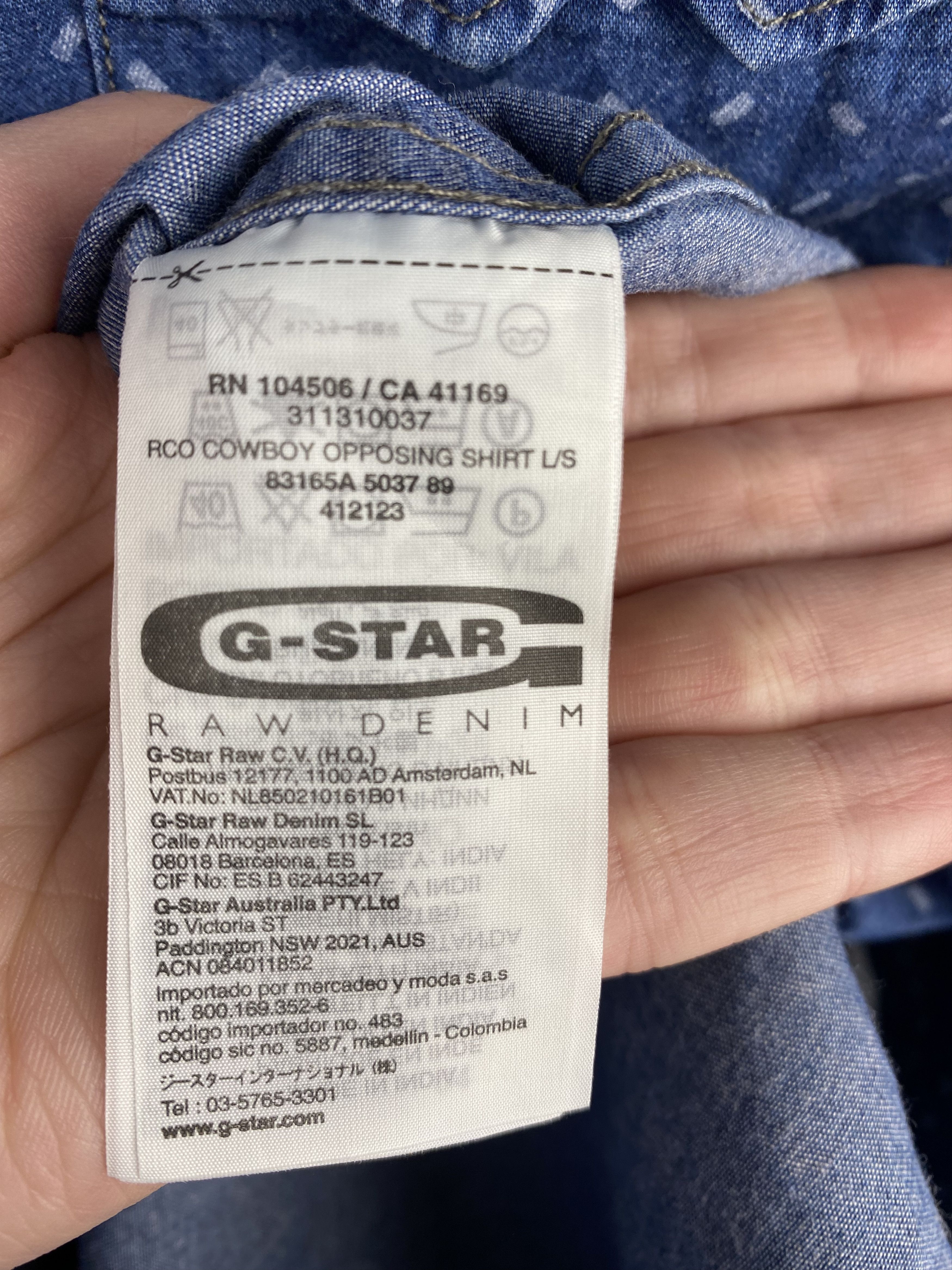 G-Star G Star Button Western Long Sleeve Shirt Size US M / EU 48-50 / 2 - 13 Thumbnail
