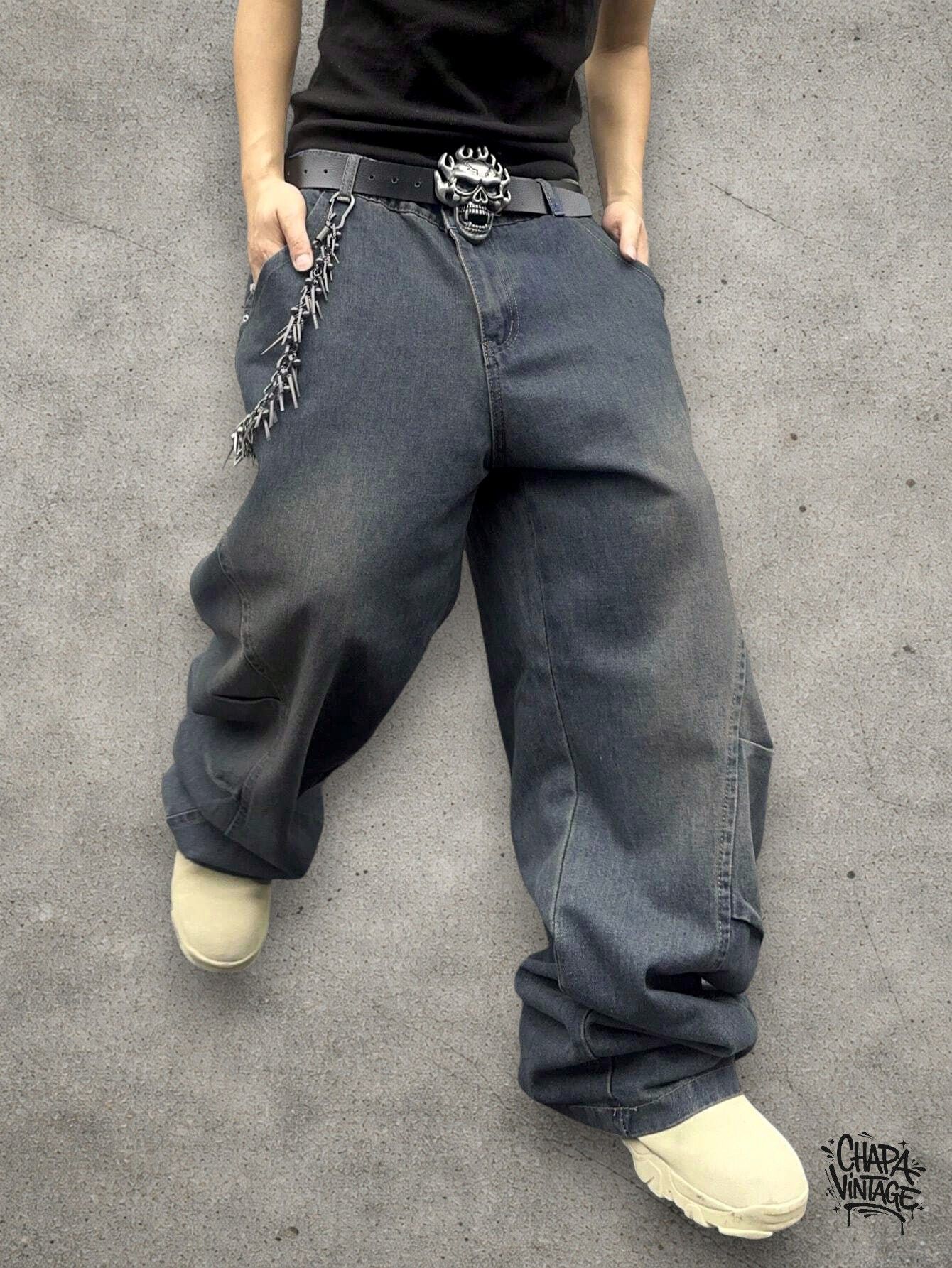 Japanese Brand Baggy washed jeans Size US 32 / EU 48 - 3 Thumbnail